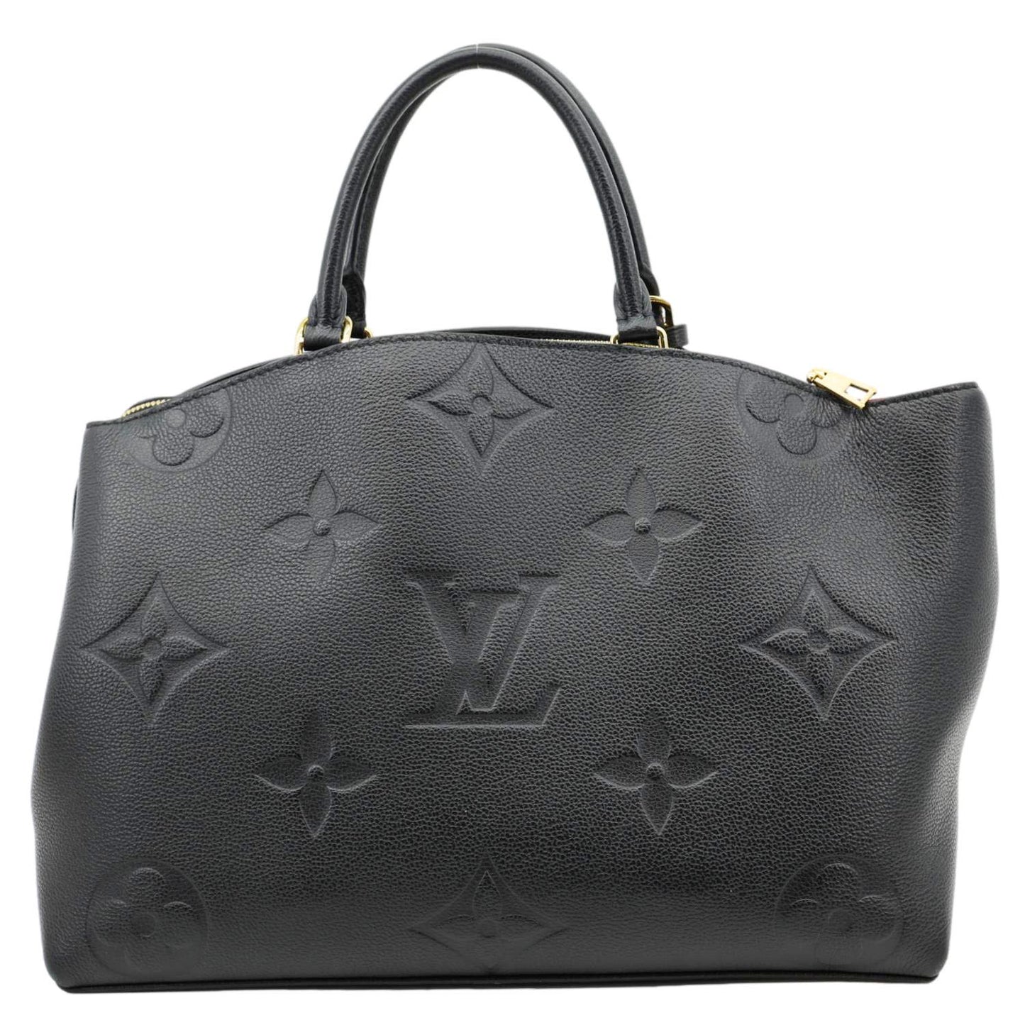 LOUIS VUITTON Grand Palais MM Monogram Empreinte Leather Shoulder Bag Black