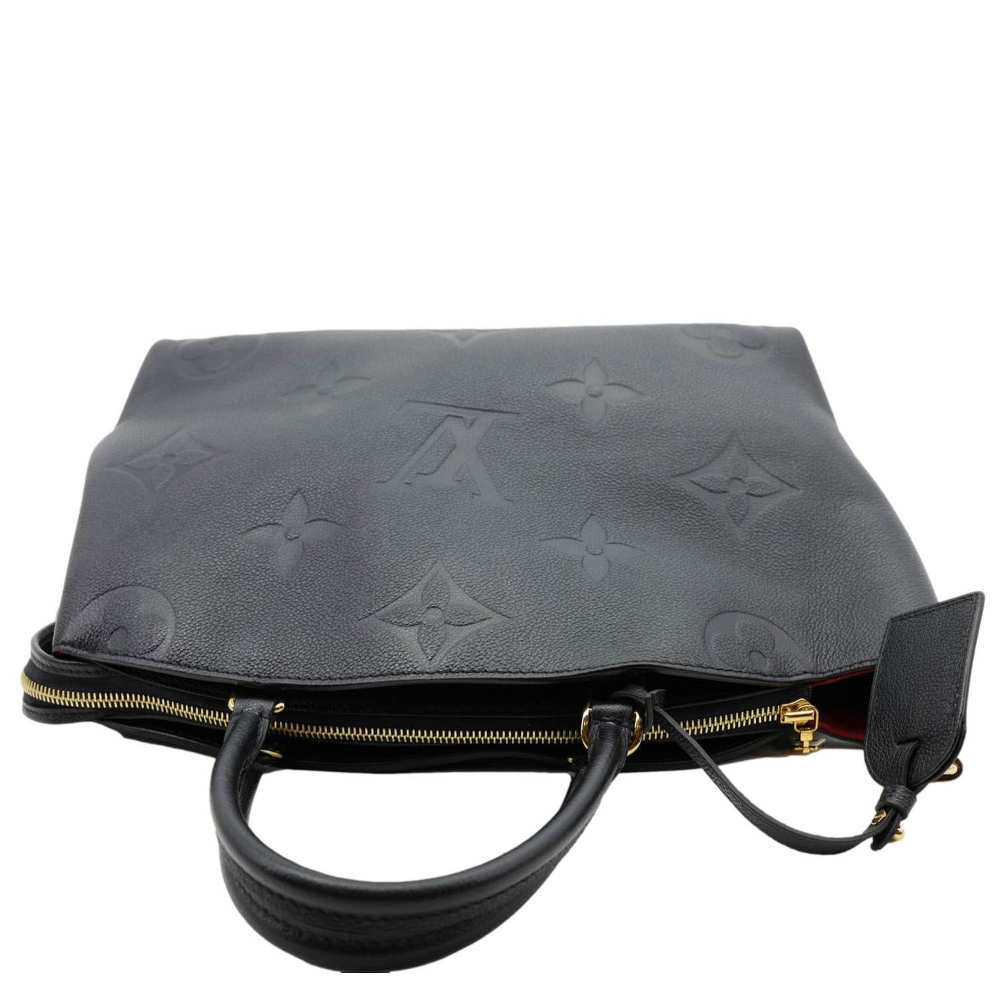LOUIS VUITTON Grand Palais MM Monogram Empreinte Leather Shoulder Bag Black