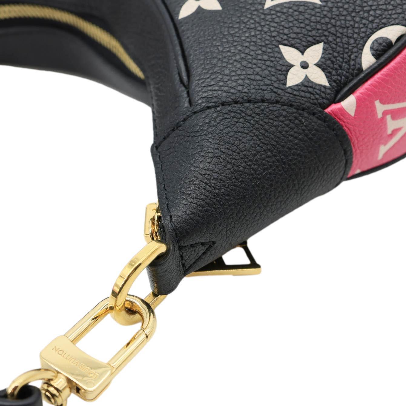 LOUIS VUITTON Bagatelle NM Spring In The City Empreinte Monogram Leather Shoulder Bag Pink