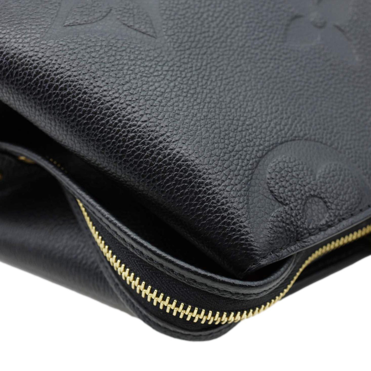 LOUIS VUITTON Grand Palais MM Monogram Empreinte Leather Shoulder Bag Black