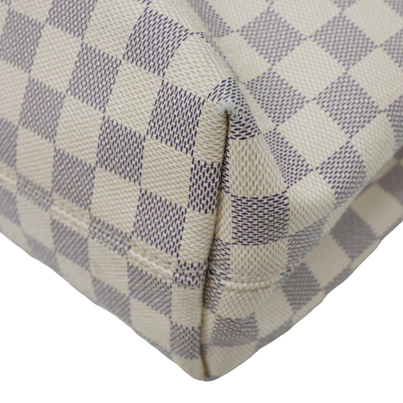 LOUIS VUITTON Graceful PM Damier Azur Tote Bag Rose Ballerine