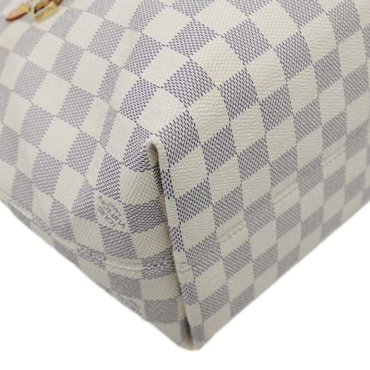 LOUIS VUITTON Iena PM Damier Azur Shoulder Bag Rose Ballerine