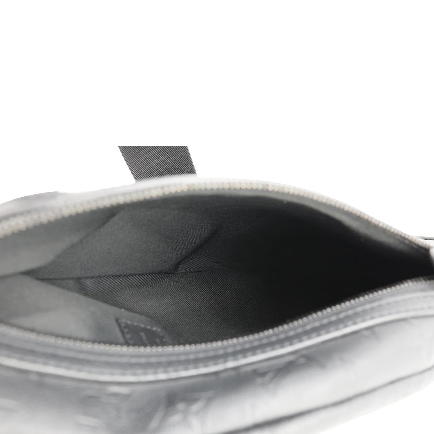 LOUIS VUITTON Duo Slingbag Monogram Shadow Leather Crossbody Bag Black