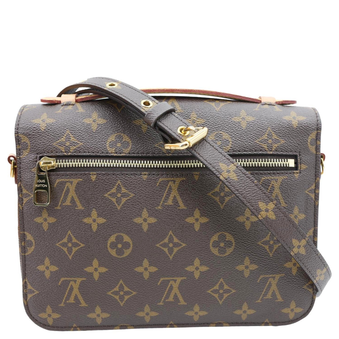 LOUIS VUITTON Metis Pochette Monogram Canvas Crossbody Bag Brown