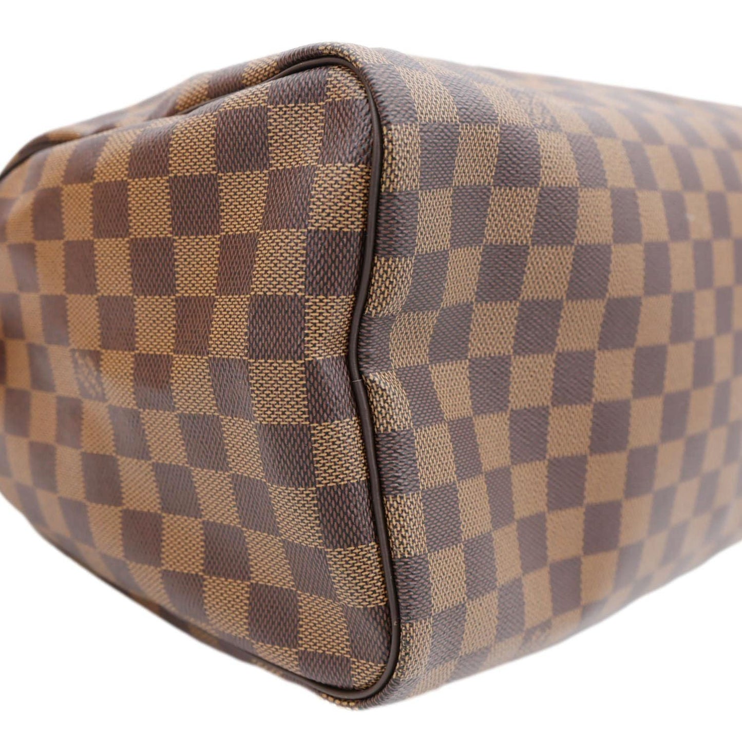 LOUIS VUITTON Speedy 30 Damier Ebene Satchel Bag Brown