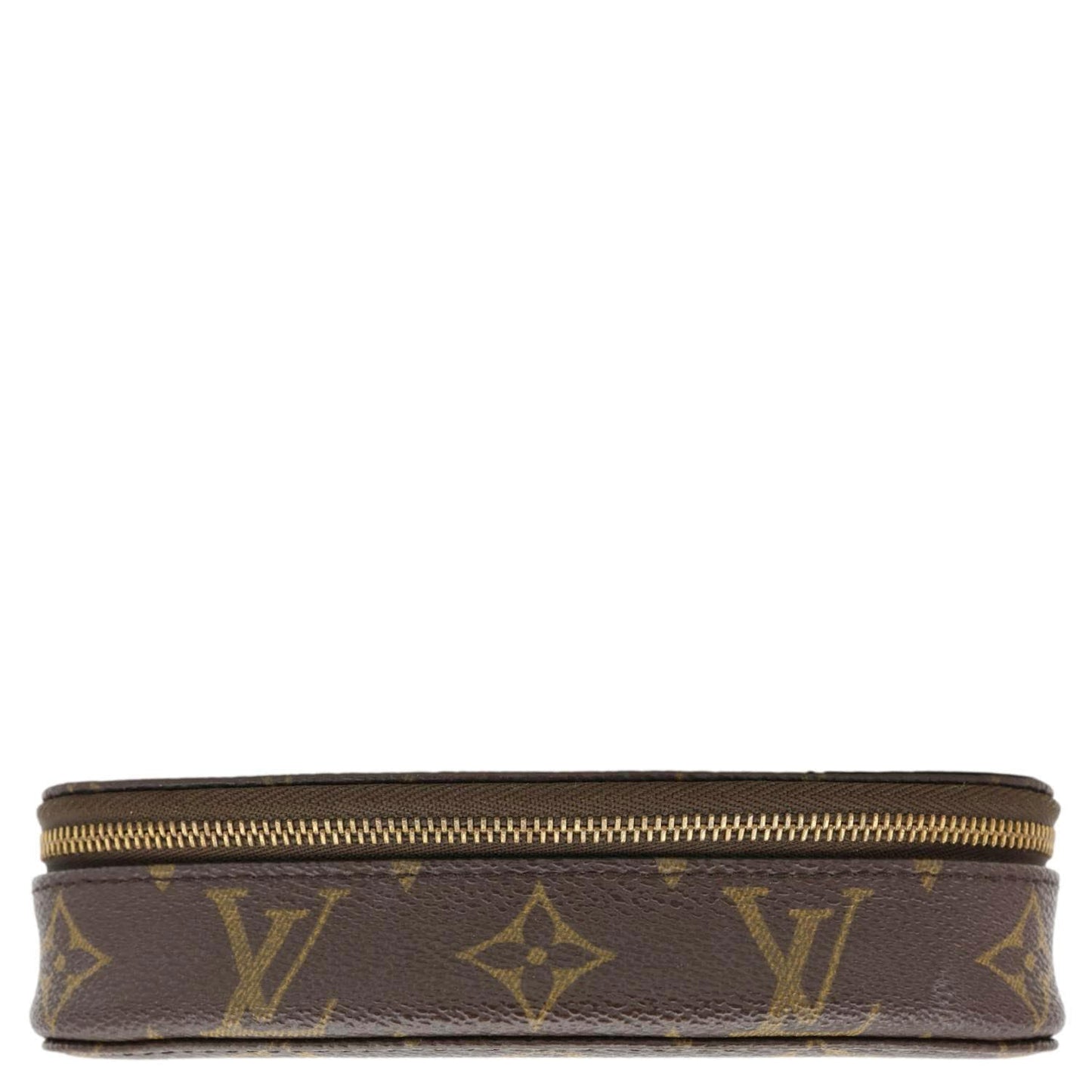 LOUIS VUITTON Monte Carlo Monogram Canvas Jewelry Case Brown