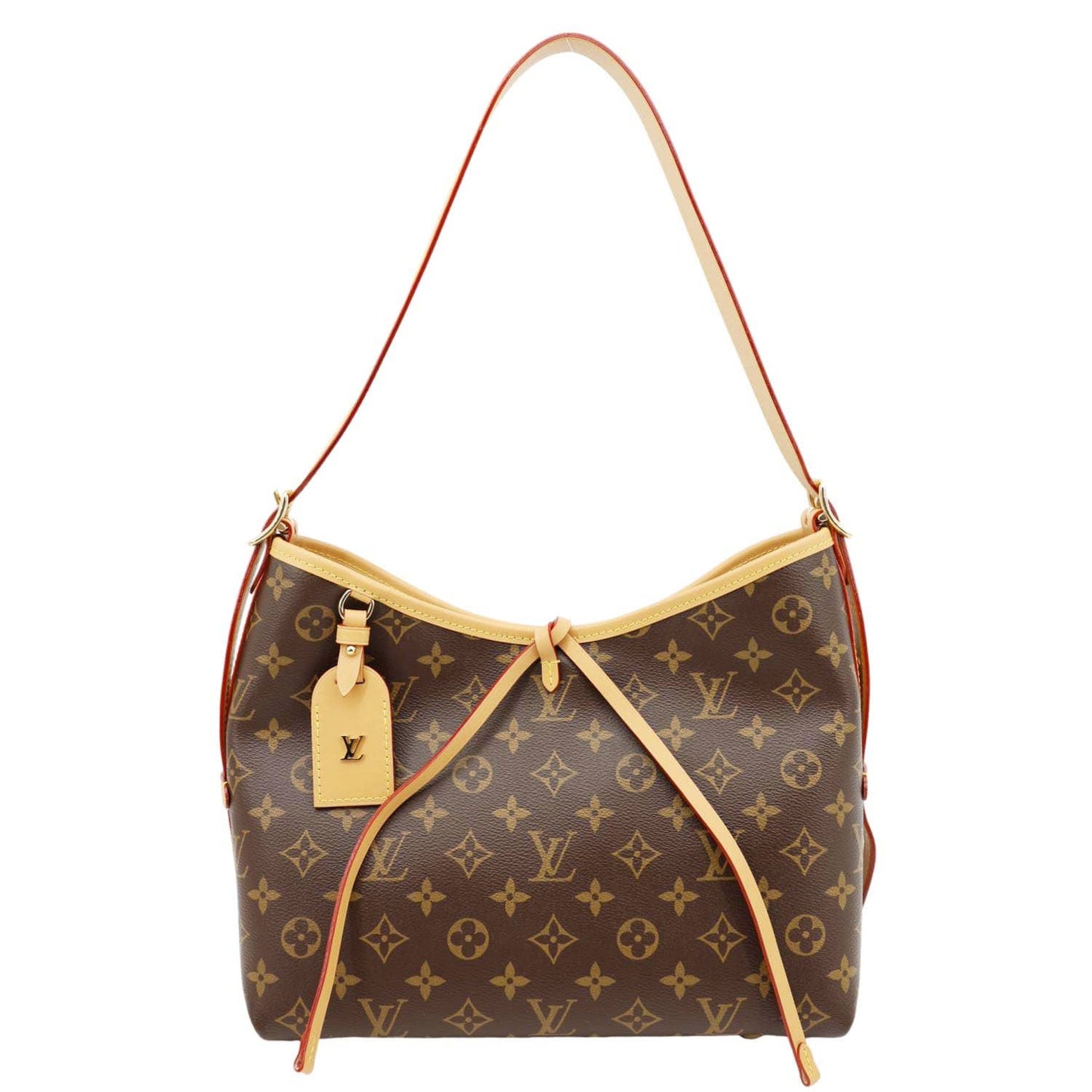 LOUIS VUITTON Carryall PM Monogram Canvas Shoulder Bag Brown