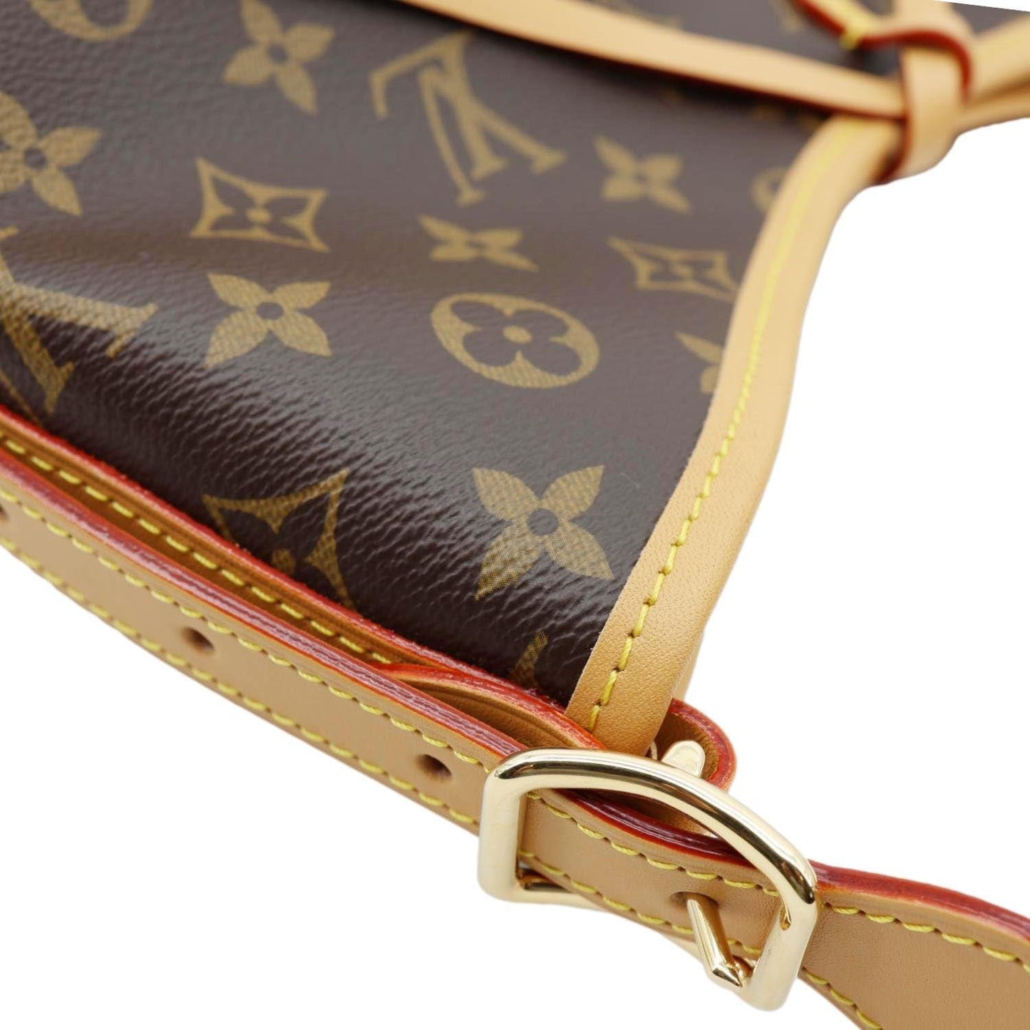 LOUIS VUITTON Carryall PM Monogram Canvas Shoulder Bag Brown