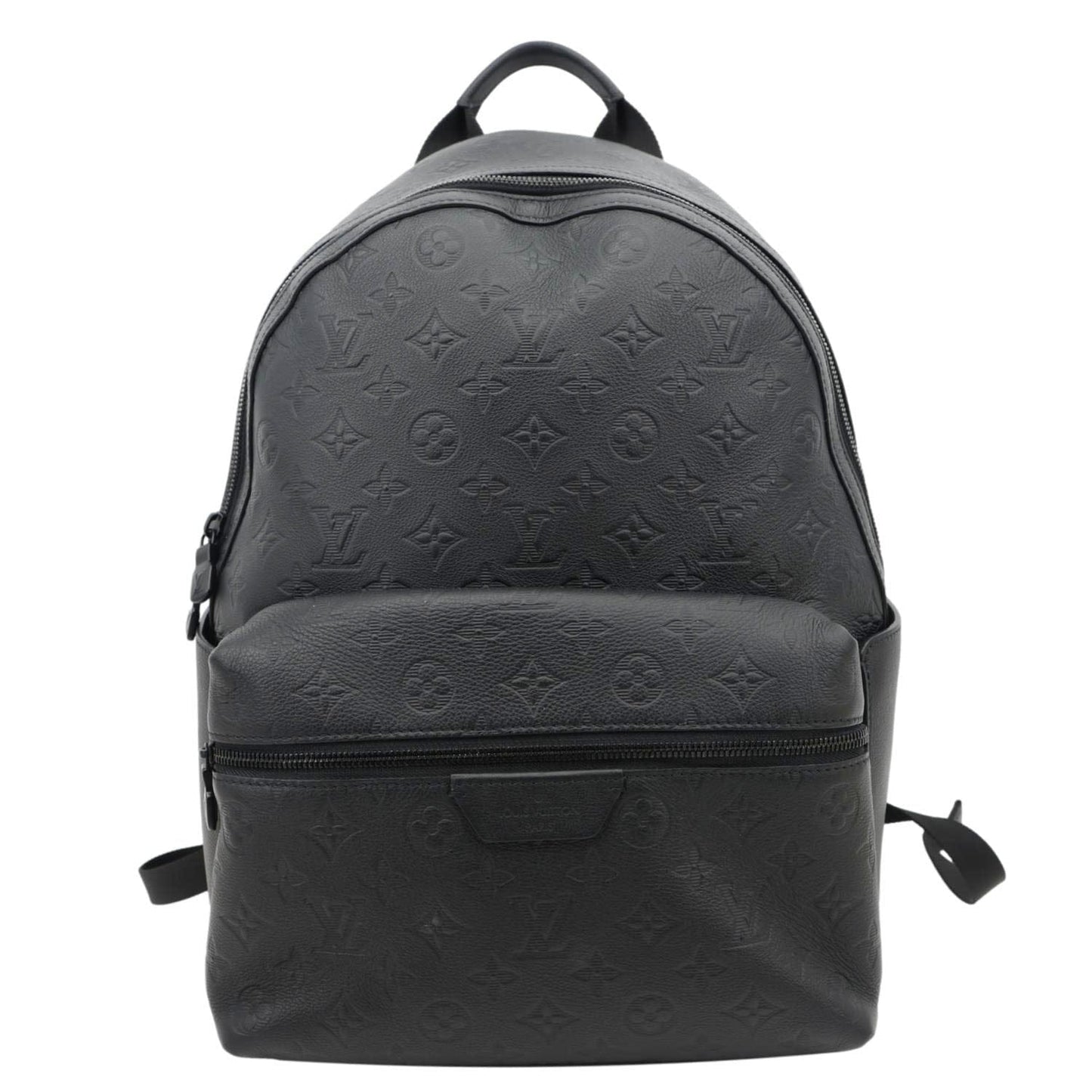 LOUIS VUITTON Discovery PM Calfskin Monogram Shadow Backpack Bag Black