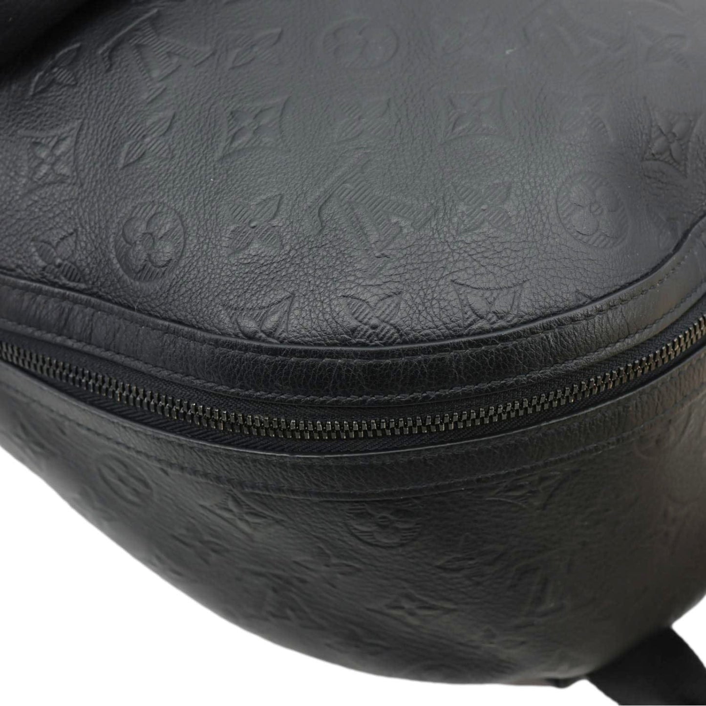 LOUIS VUITTON Discovery PM Calfskin Monogram Shadow Backpack Bag Black