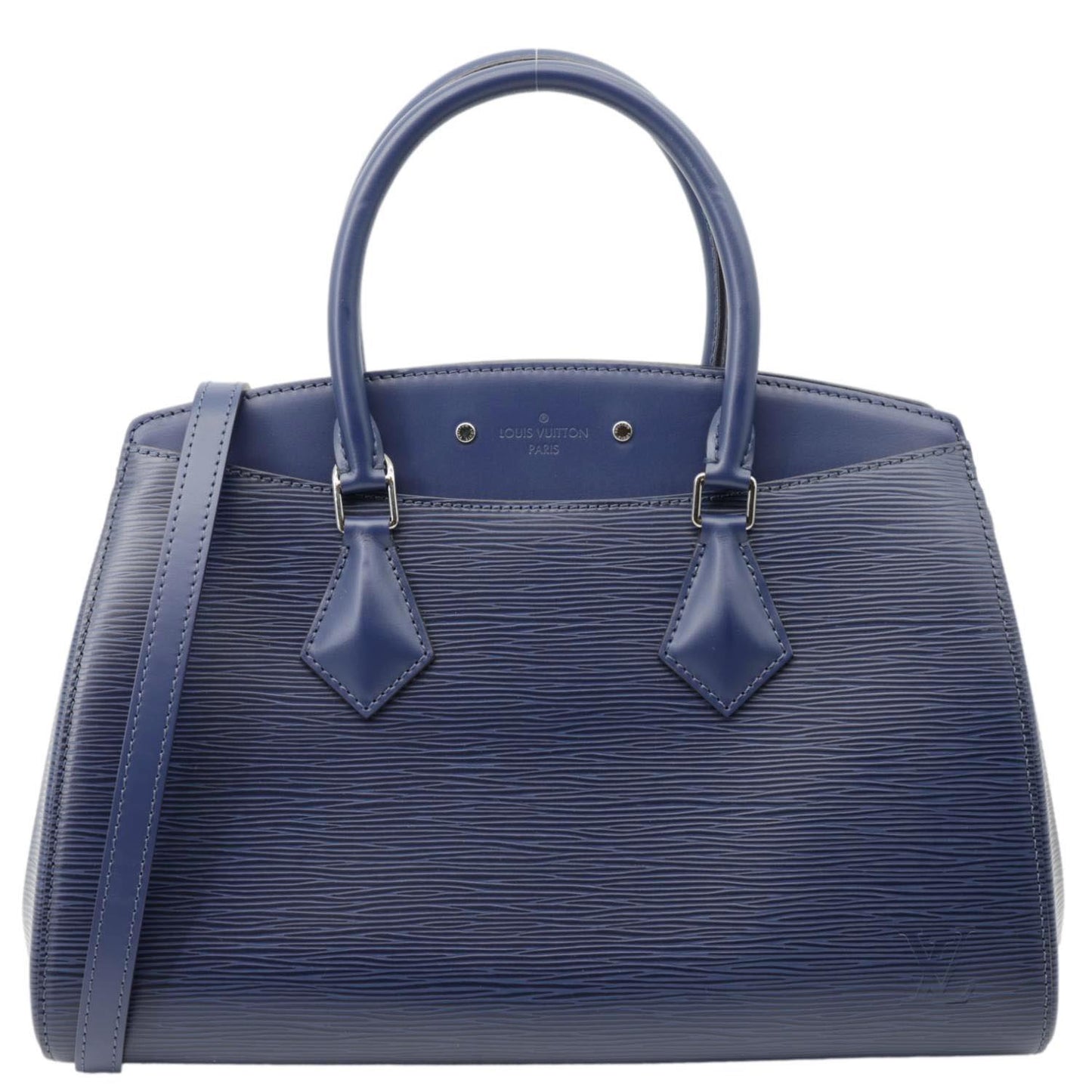LOUIS VUITTON Soufflot NM MM Epi Leather Crossbody Bag Navy Blue