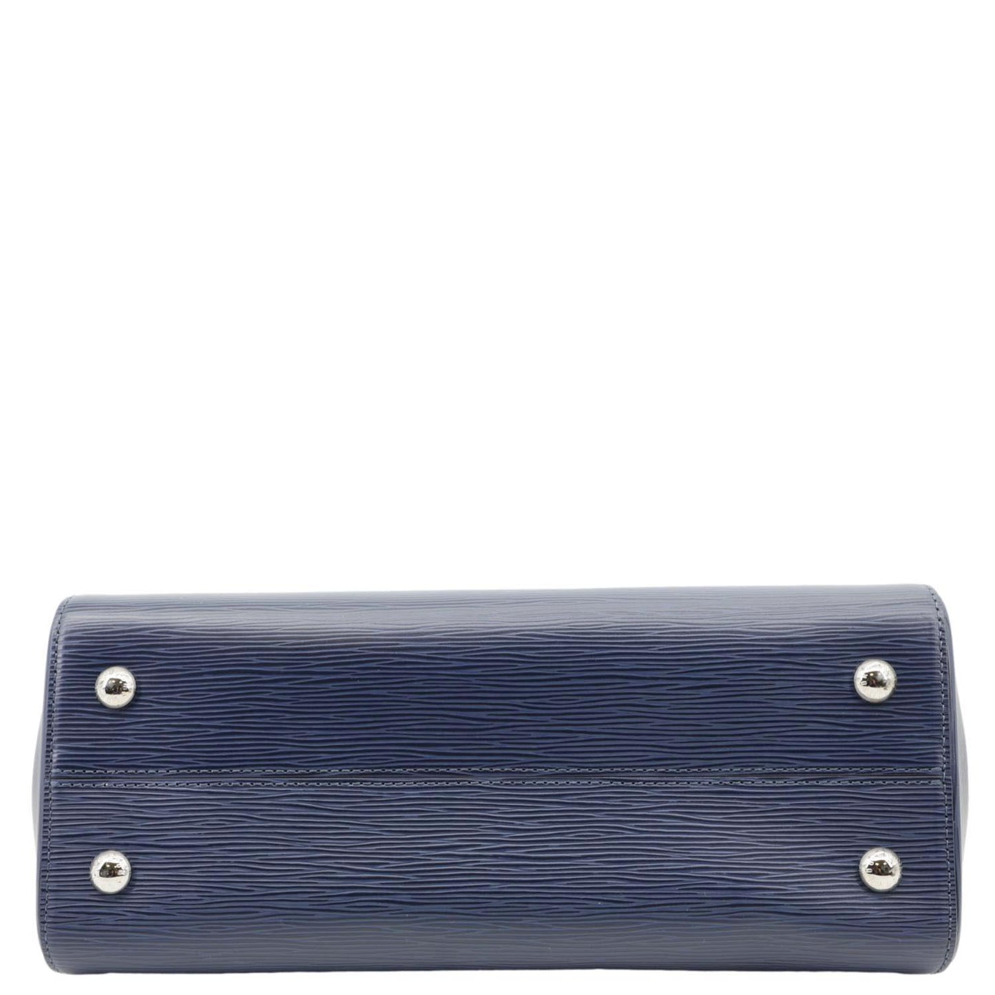 LOUIS VUITTON Soufflot NM MM Epi Leather Crossbody Bag Navy Blue