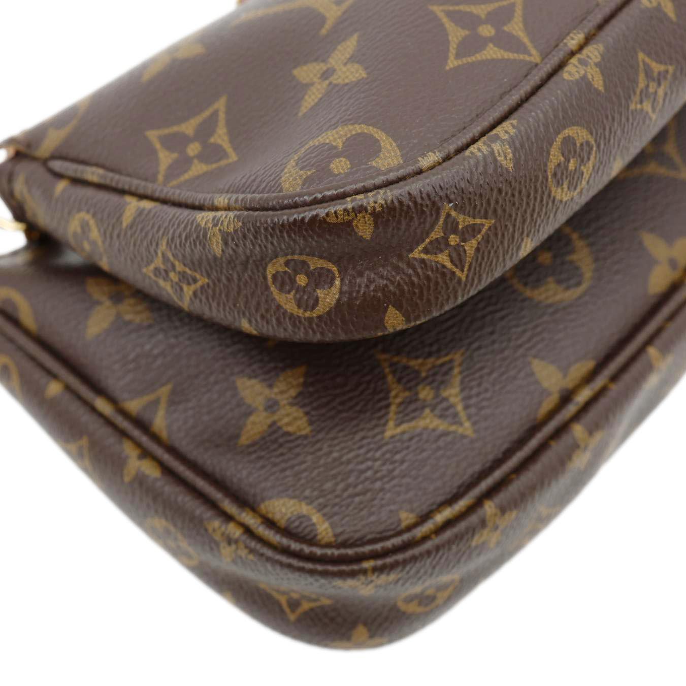 LOUIS VUITTON Multi Pochette Accessoires Monogram Canvas Crossbody Bag Brown
