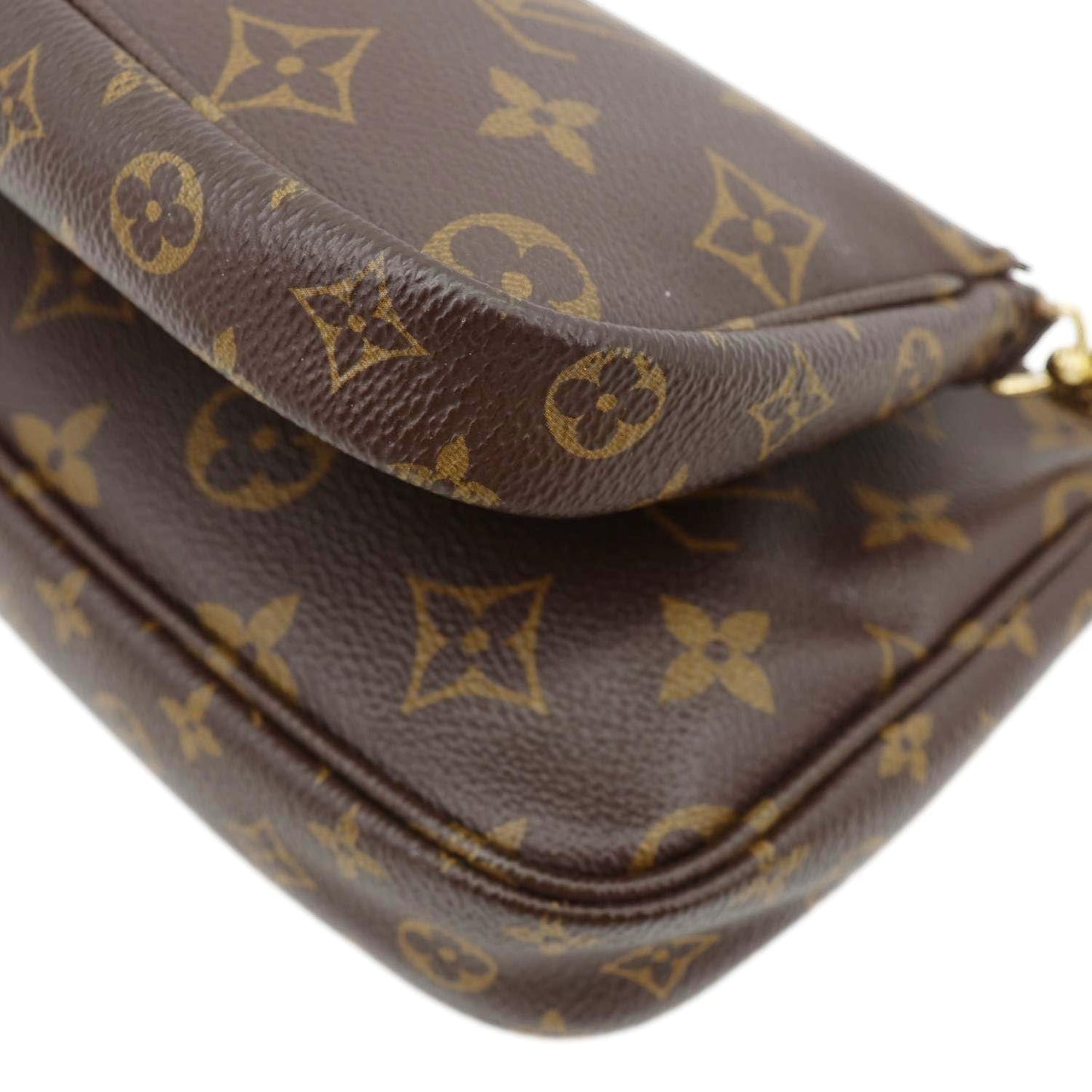 LOUIS VUITTON Multi Pochette Accessoires Monogram Canvas Crossbody Bag Brown