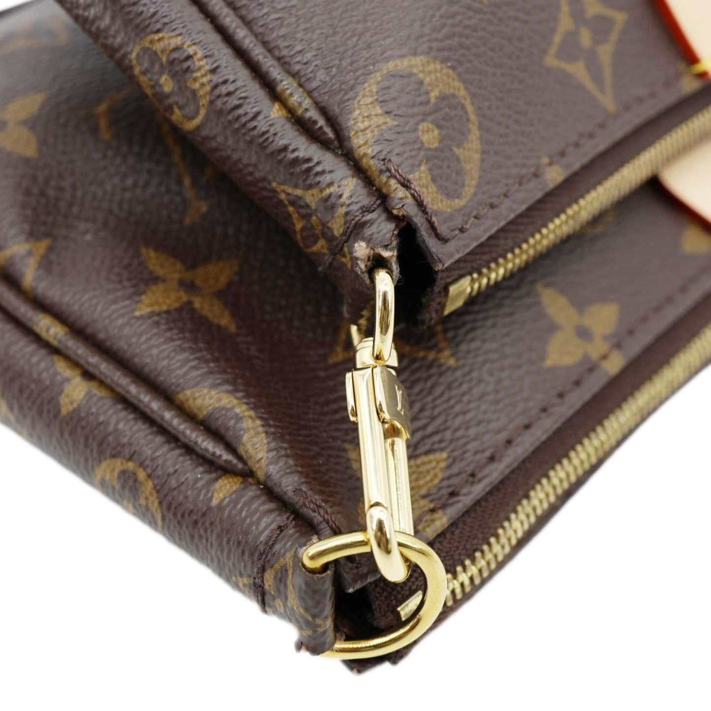 LOUIS VUITTON Multi Pochette Accessoires Monogram Canvas Crossbody Bag Brown