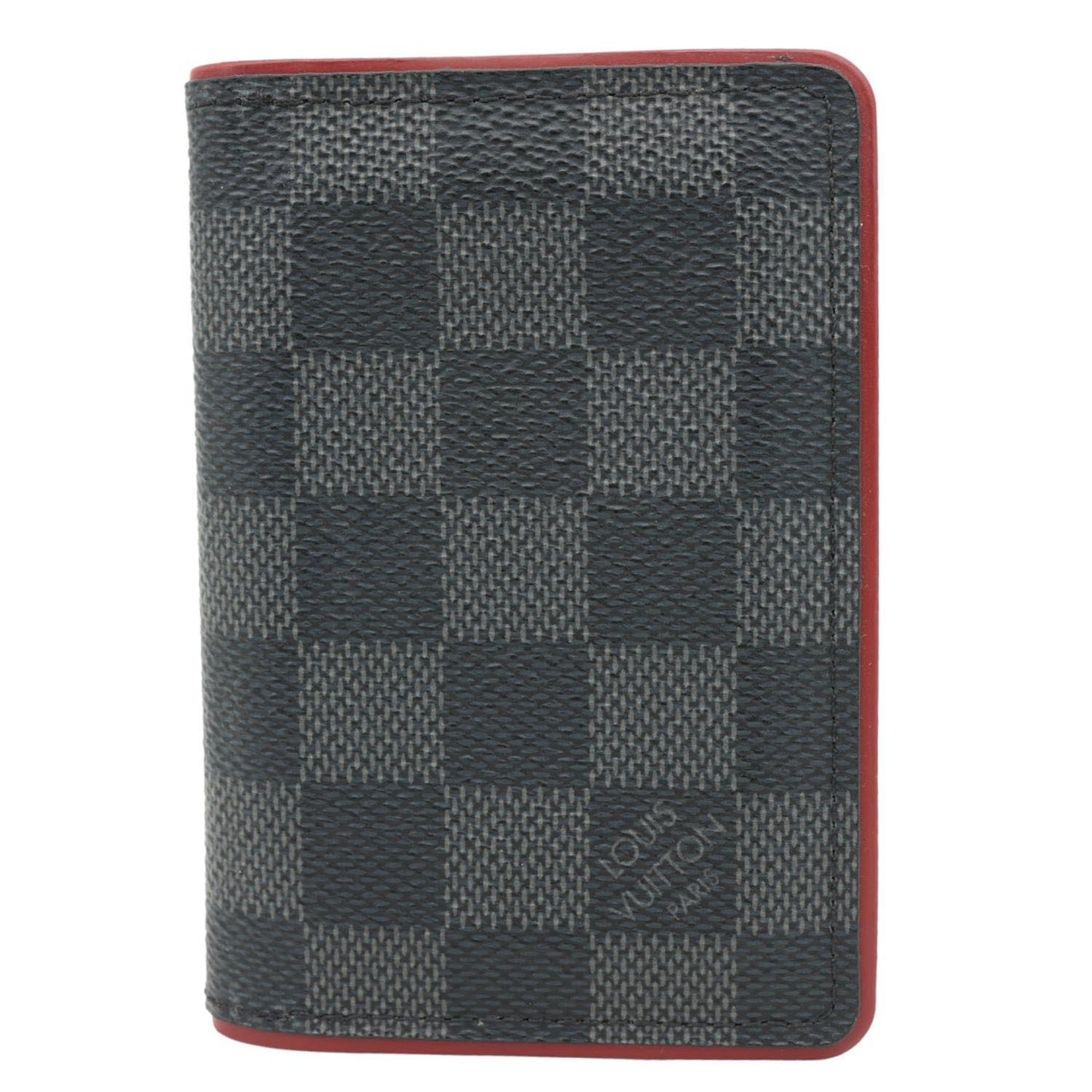 LOUIS VUITTON Pocket Organiser Damier Graphite Wallet Grey