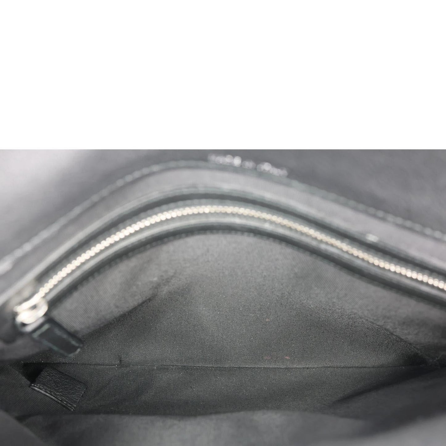 CHANEL CC Box O Case Quilted Leather Pouch Black