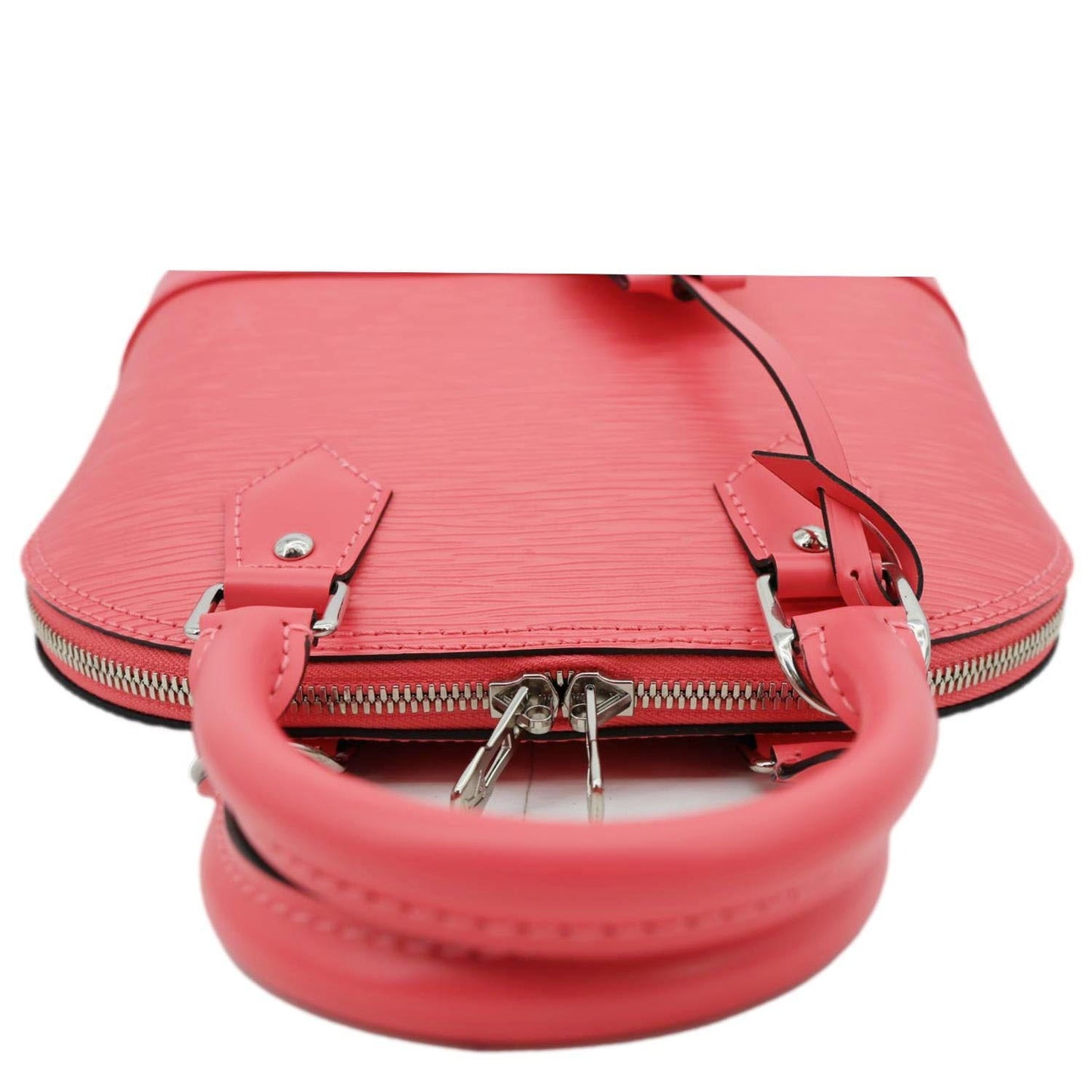 LOUIS VUITTON Alma BB Epi Leather Satchel Crossbody Bag Pink