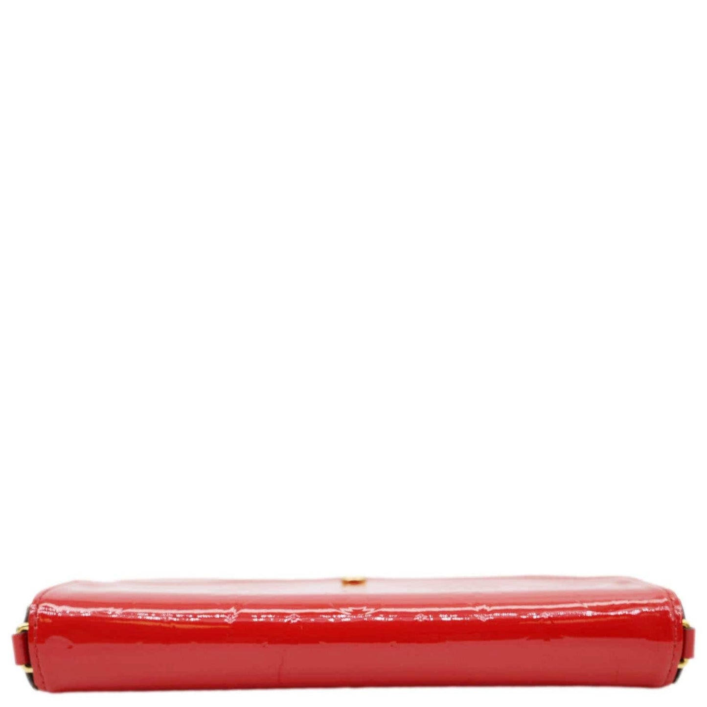 LOUIS VUITTON Felicie Pochette Monogram Vernis Crossbody Bag Red