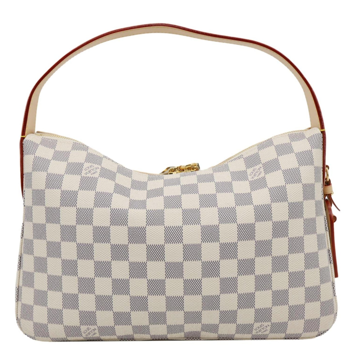 LOUIS VUITTON Slouchy PM Damier Azur Hobo Bag Rose Ballerine