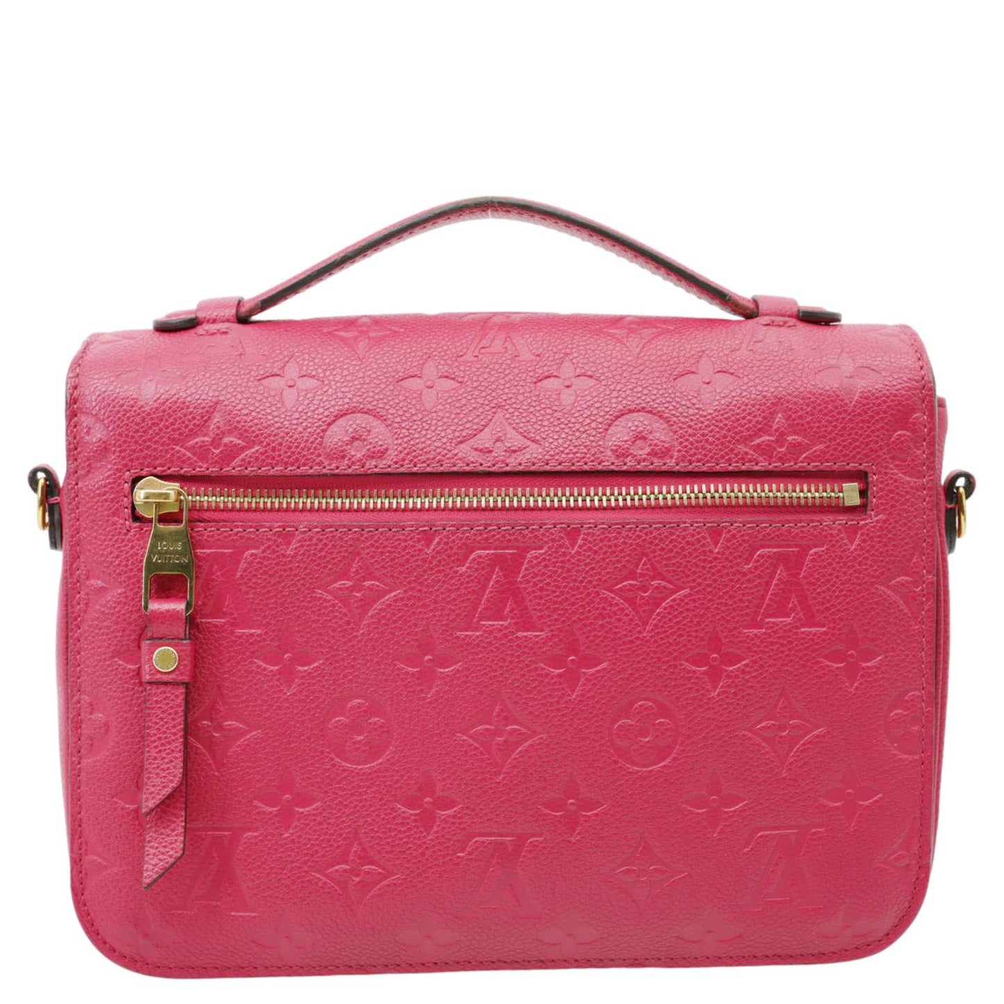 LOUIS VUITTON Metis Pochette Empreinte Leather Crossbody Bag Fuchsia