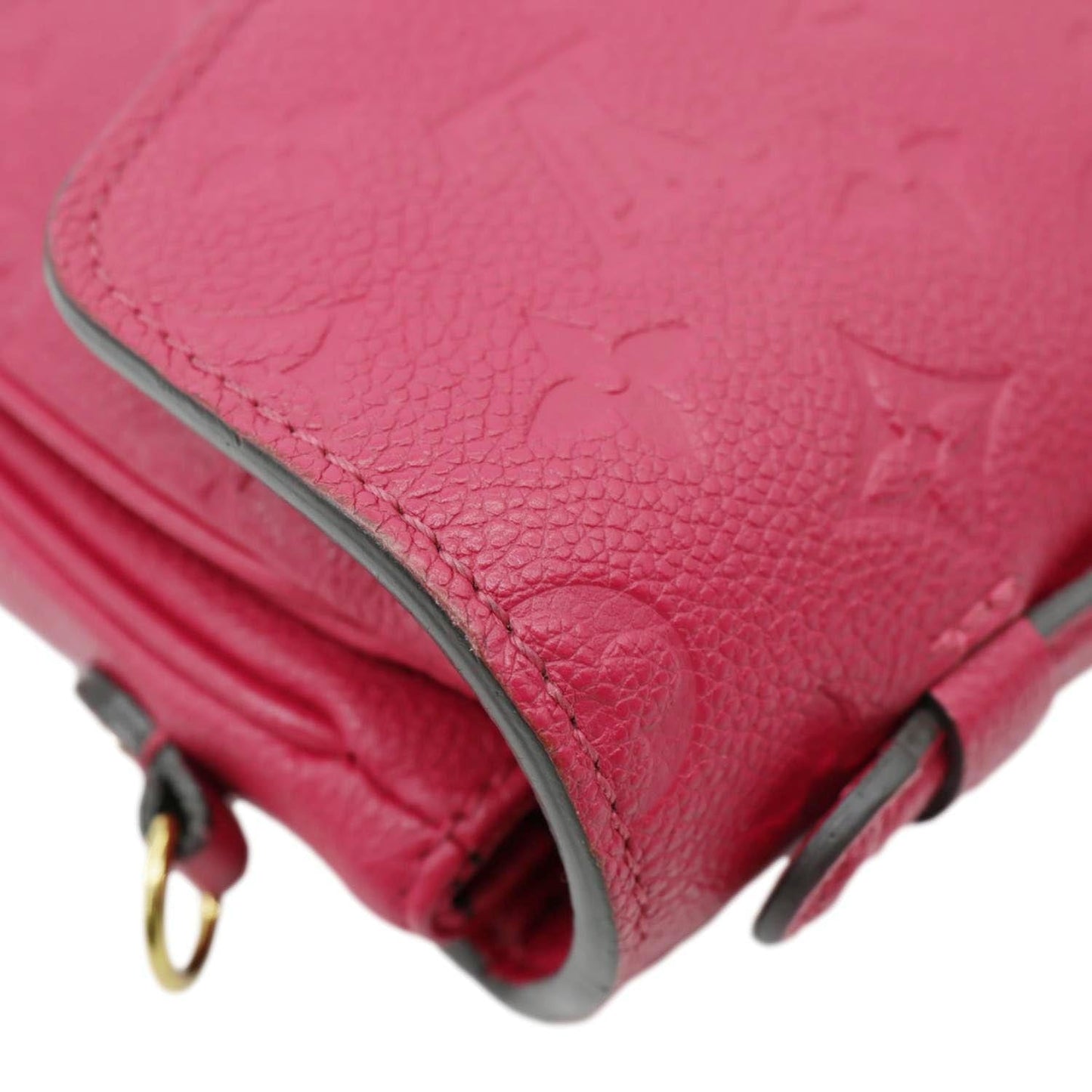LOUIS VUITTON Metis Pochette Empreinte Leather Crossbody Bag Fuchsia