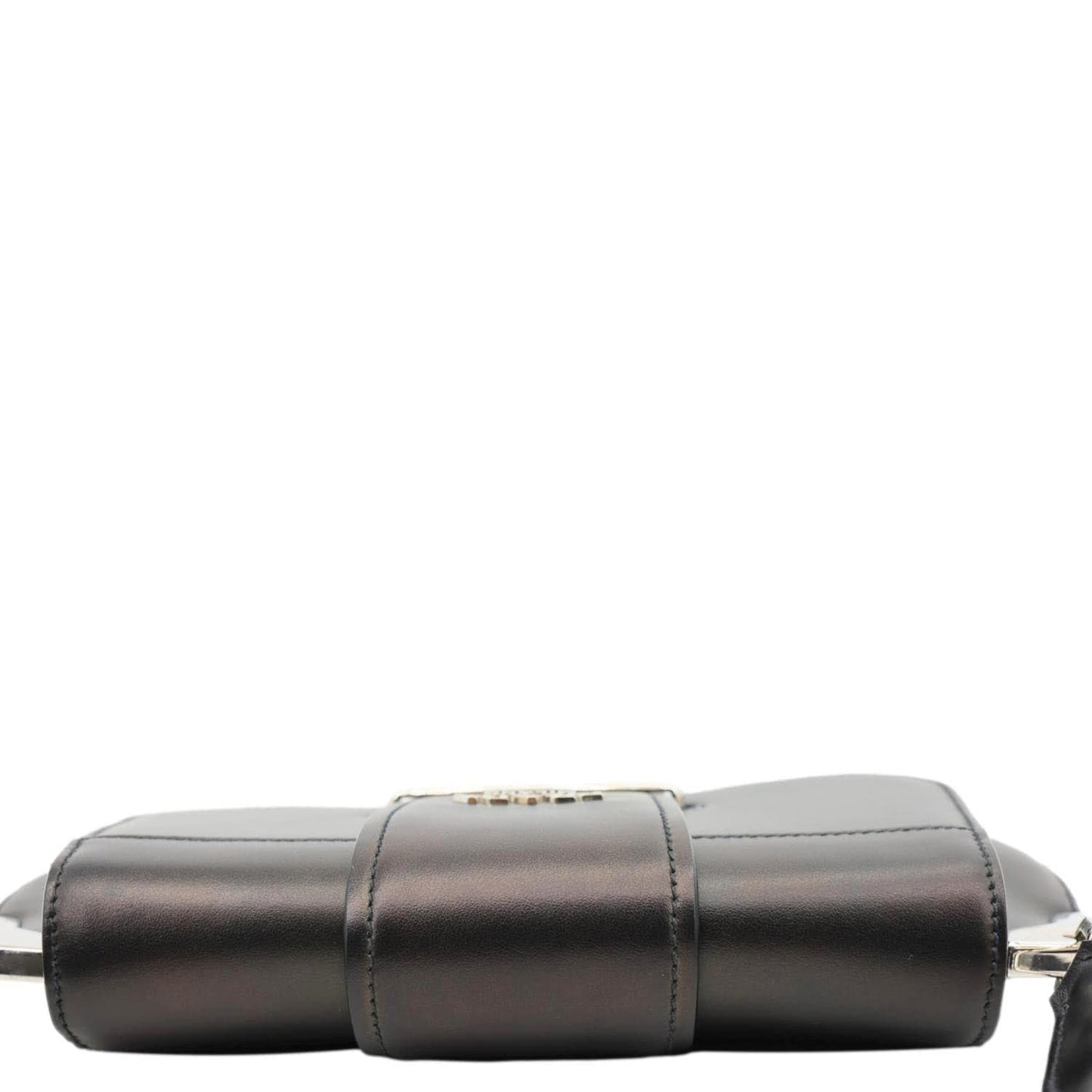PRADA Sidonie Leather Crossbody Bag Black
