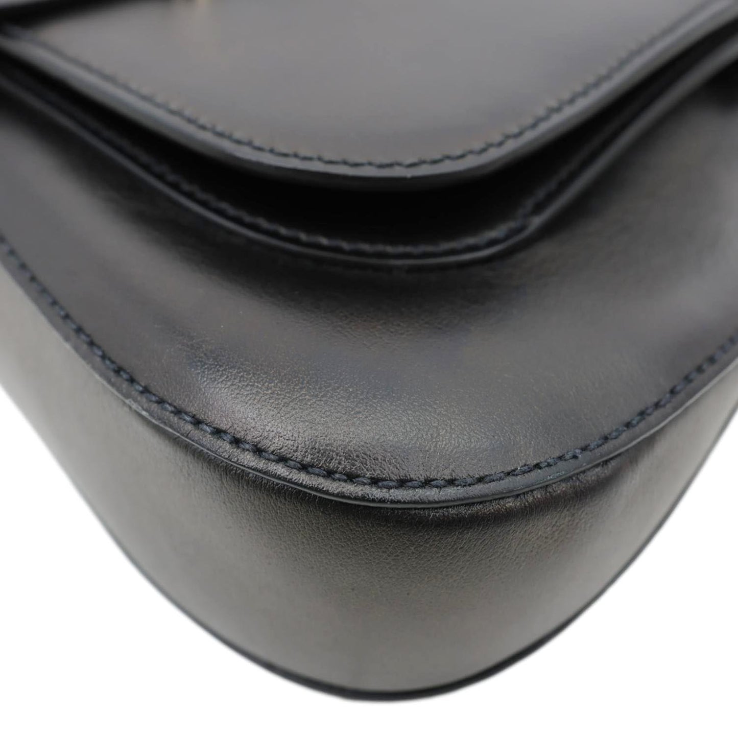 PRADA Sidonie Leather Crossbody Bag Black