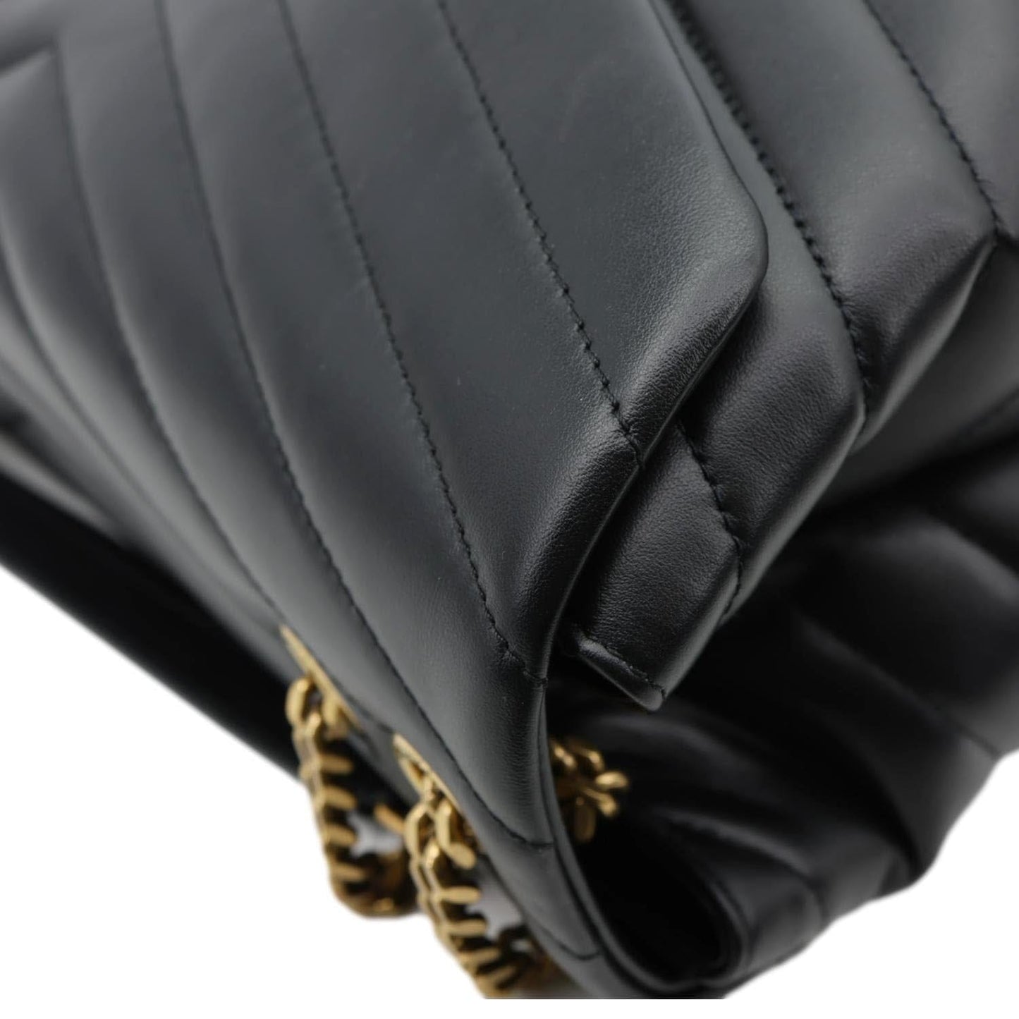 YVES SAINT LAURENT Loulou Large Quilted Leather Crossbody Bag Black