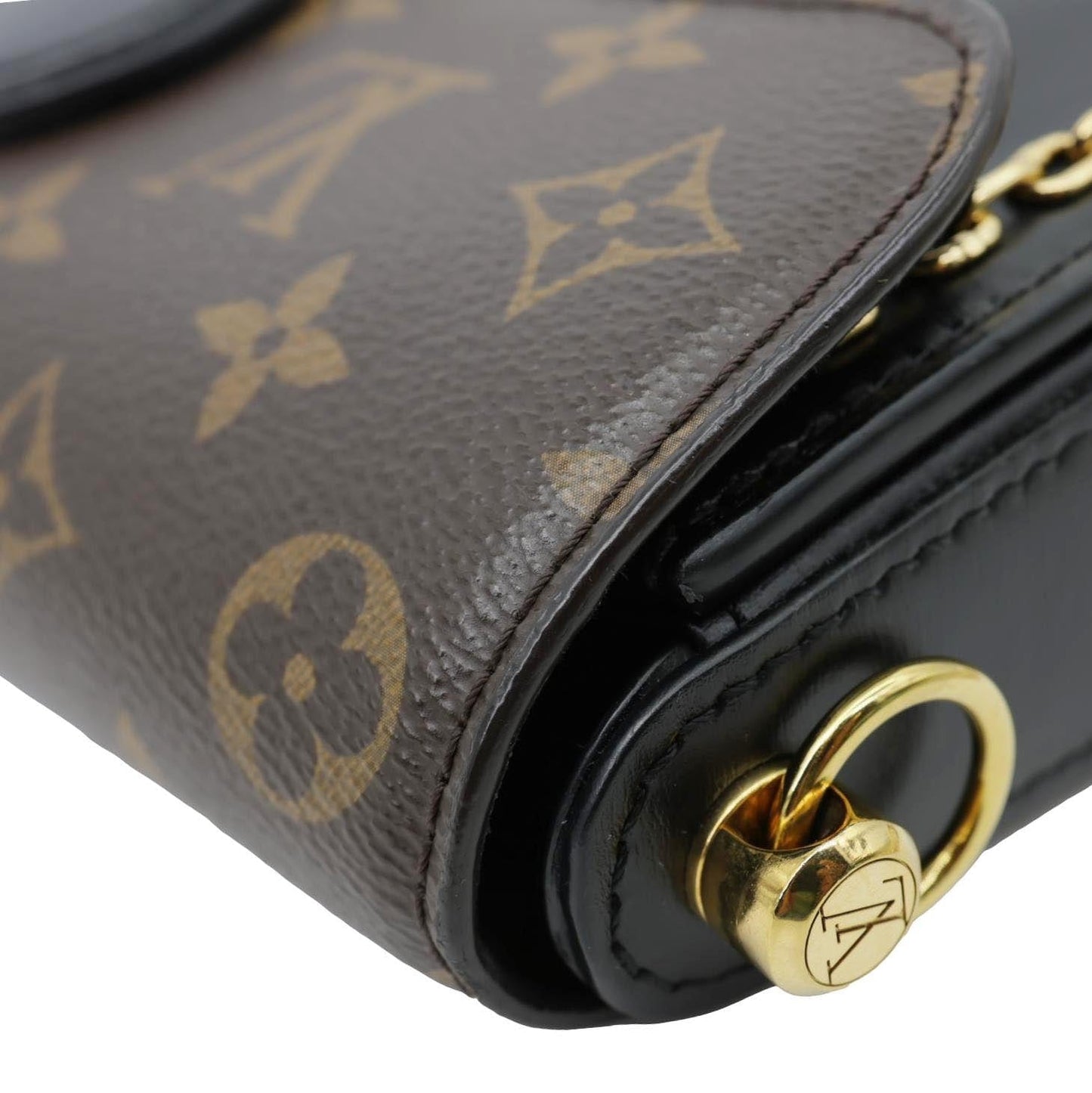 LOUIS VUITTON Neo Saint Cloud Monogram Canvas Shoulder Bag Black
