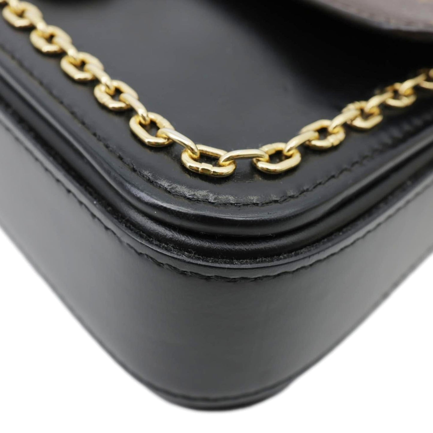 LOUIS VUITTON Neo Saint Cloud Monogram Canvas Shoulder Bag Black