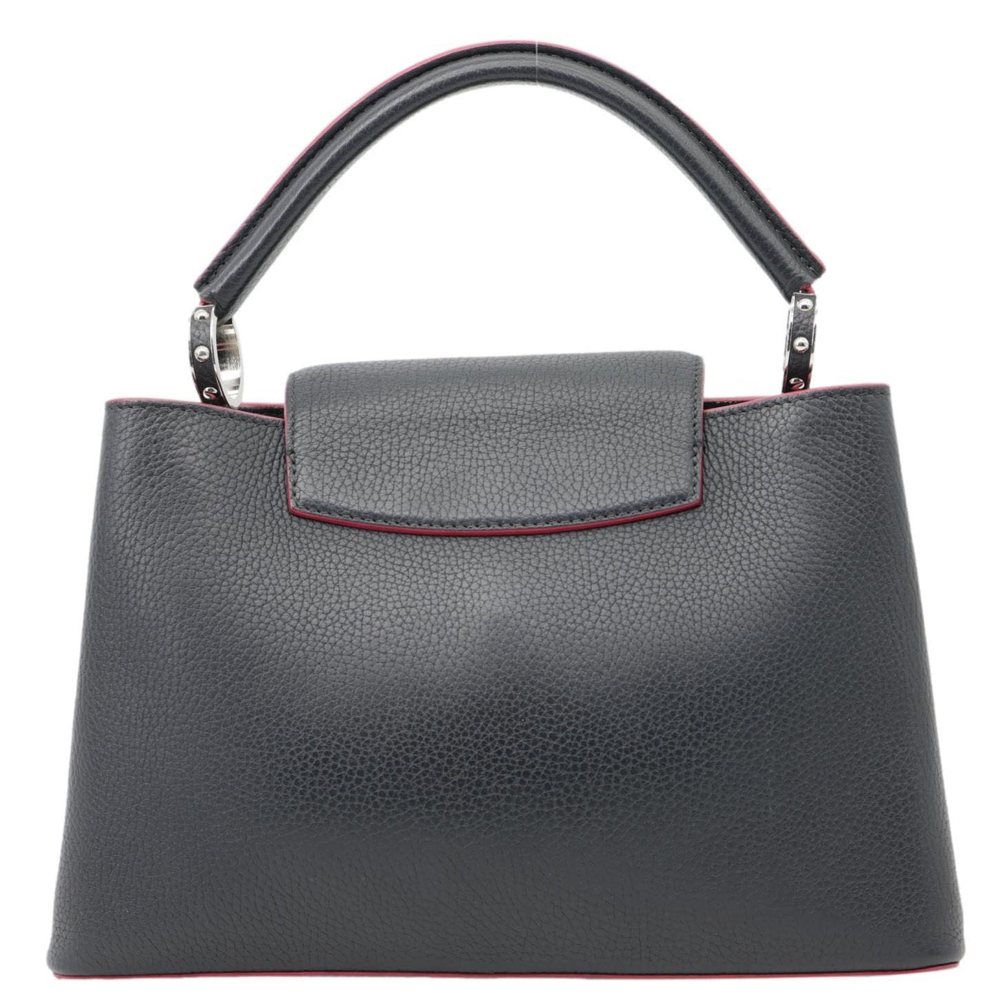 LOUIS VUITTON Capucines PM Taurillon Leather Shoulder Bag Black