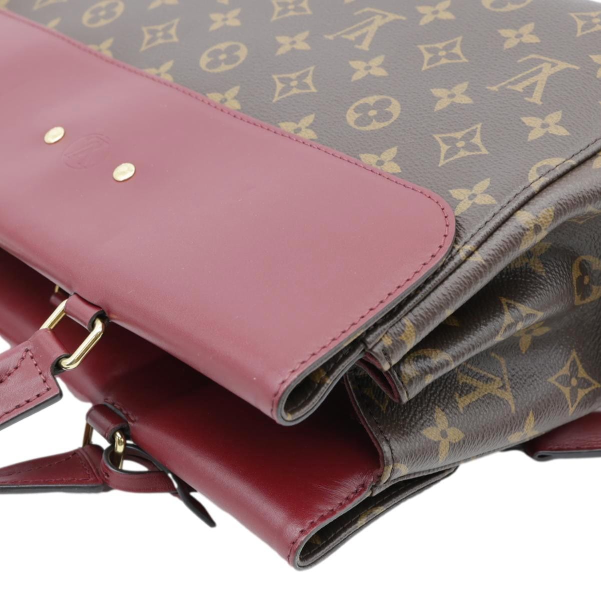 LOUIS VUITTON Venus Monogram Canvas 2way Shoulder Bag Maroon