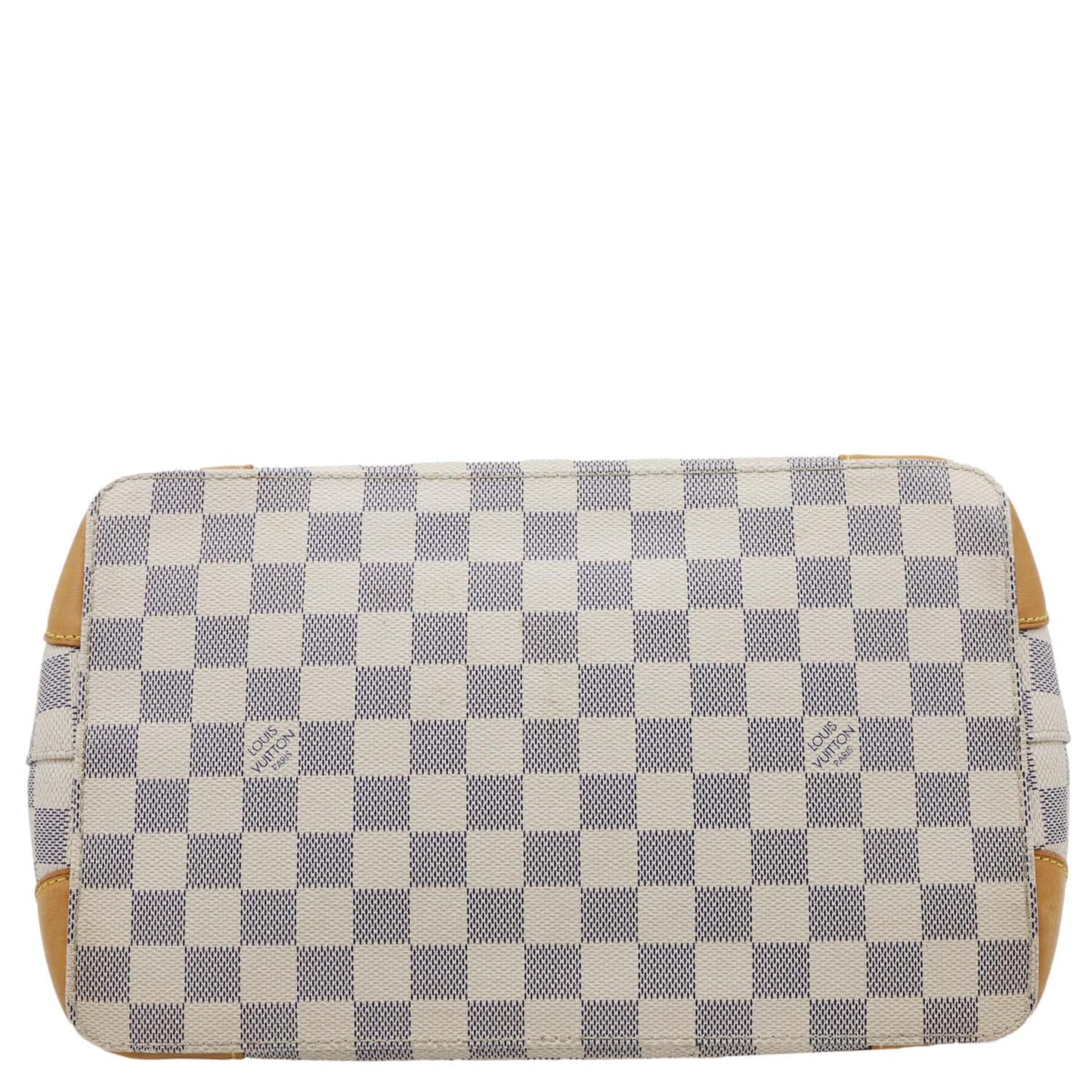 LOUIS VUITTON Hampstead PM Damier Azur Satchel Bag White