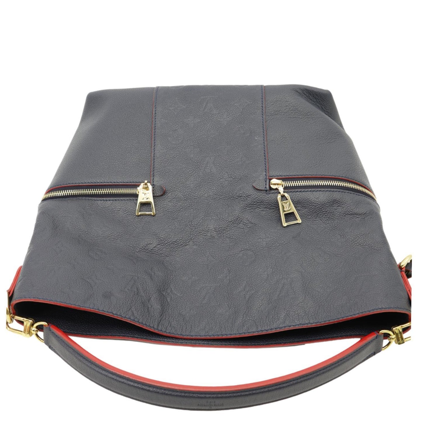 LOUIS VUITTON Melie Empreinte Leather Hobo Shoulder Bag Marine Rouge