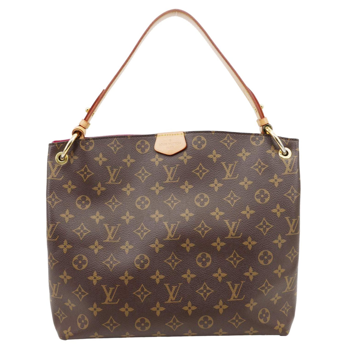 LOUIS VUITTON Graceful PM Monogram Canvas Hobo Shoulder Bag Brown