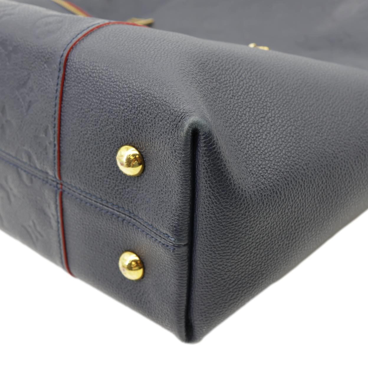 LOUIS VUITTON Melie Empreinte Leather Hobo Shoulder Bag Marine Rouge
