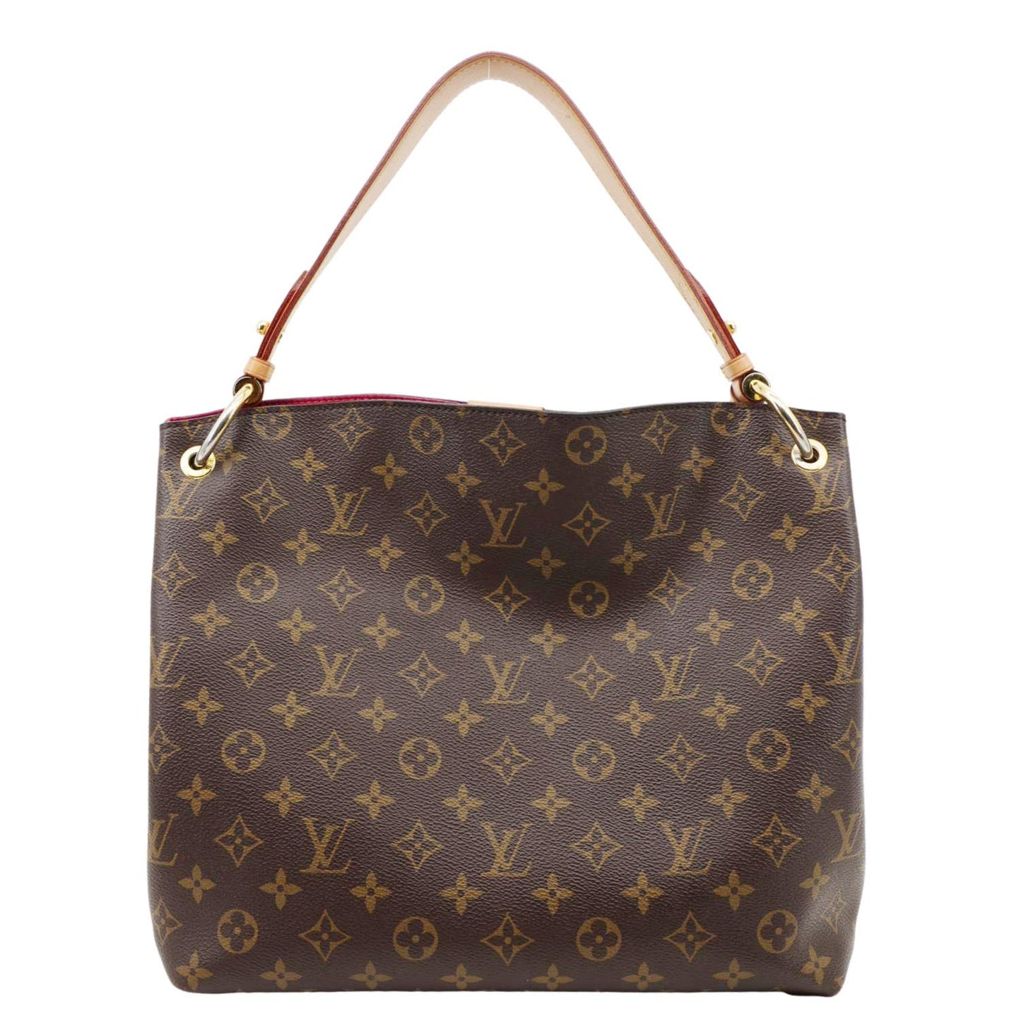 LOUIS VUITTON Graceful PM Monogram Canvas Hobo Shoulder Bag Brown