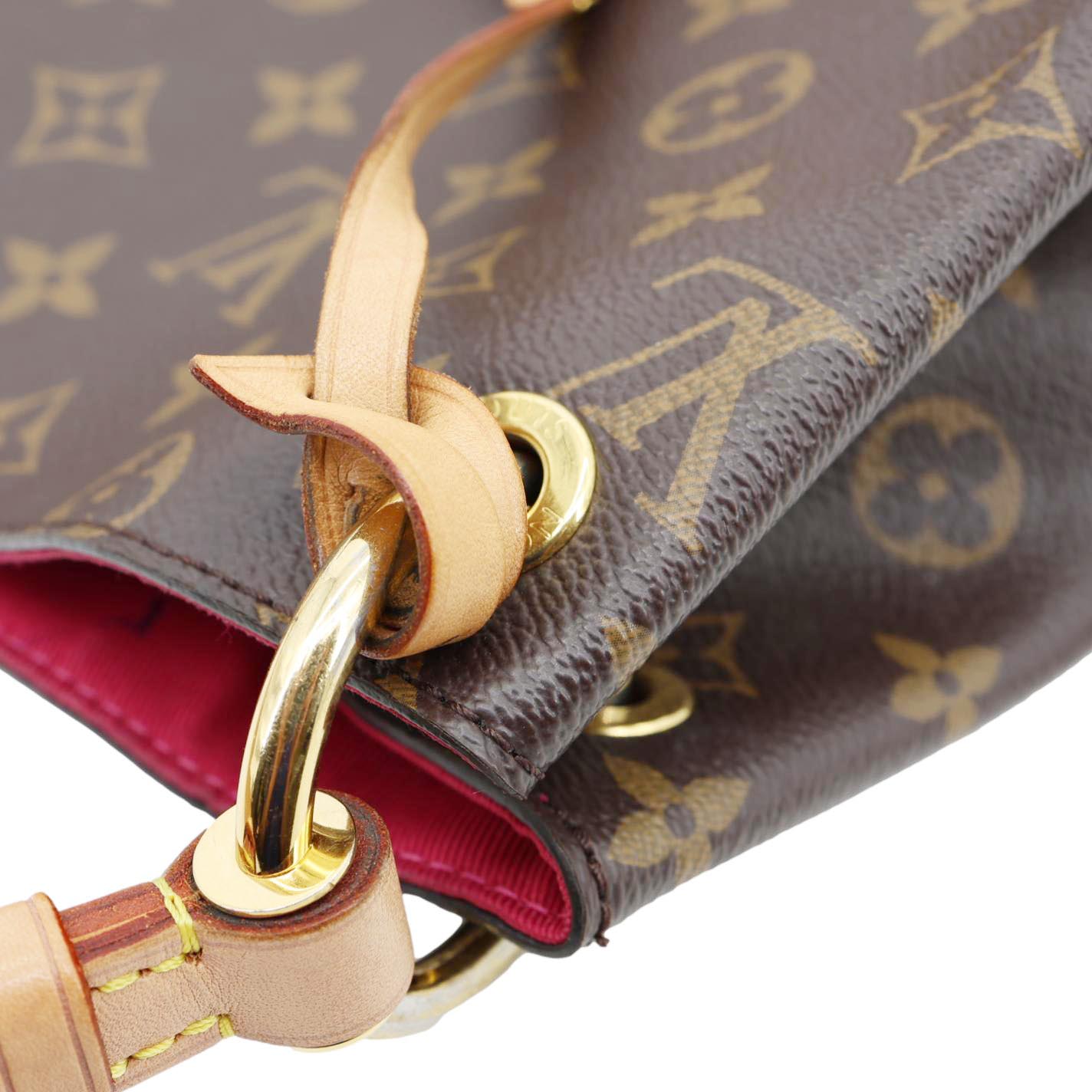 LOUIS VUITTON Graceful PM Monogram Canvas Hobo Shoulder Bag Brown