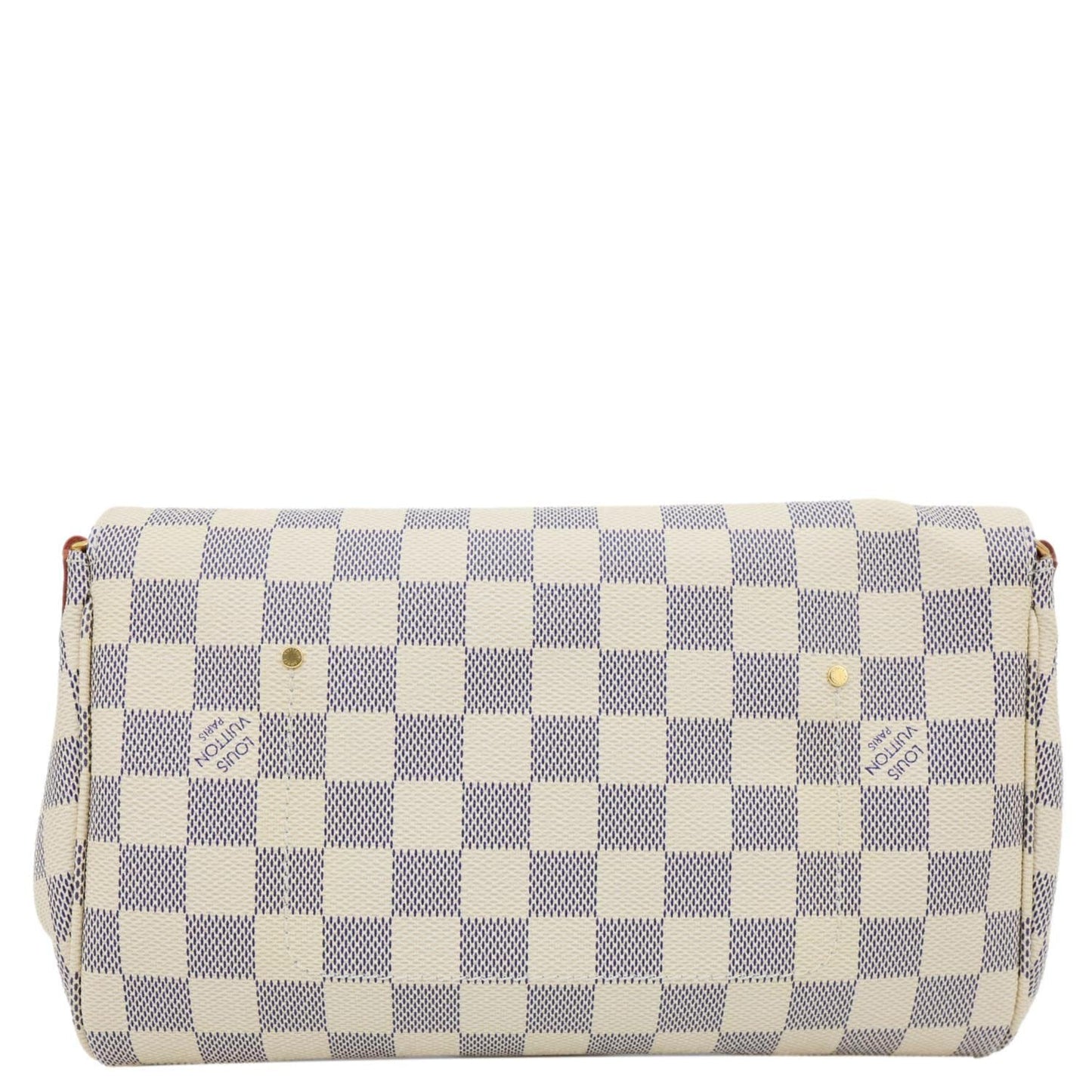 LOUIS VUITTON Favorite MM Damier Azur Crossbody Bag White