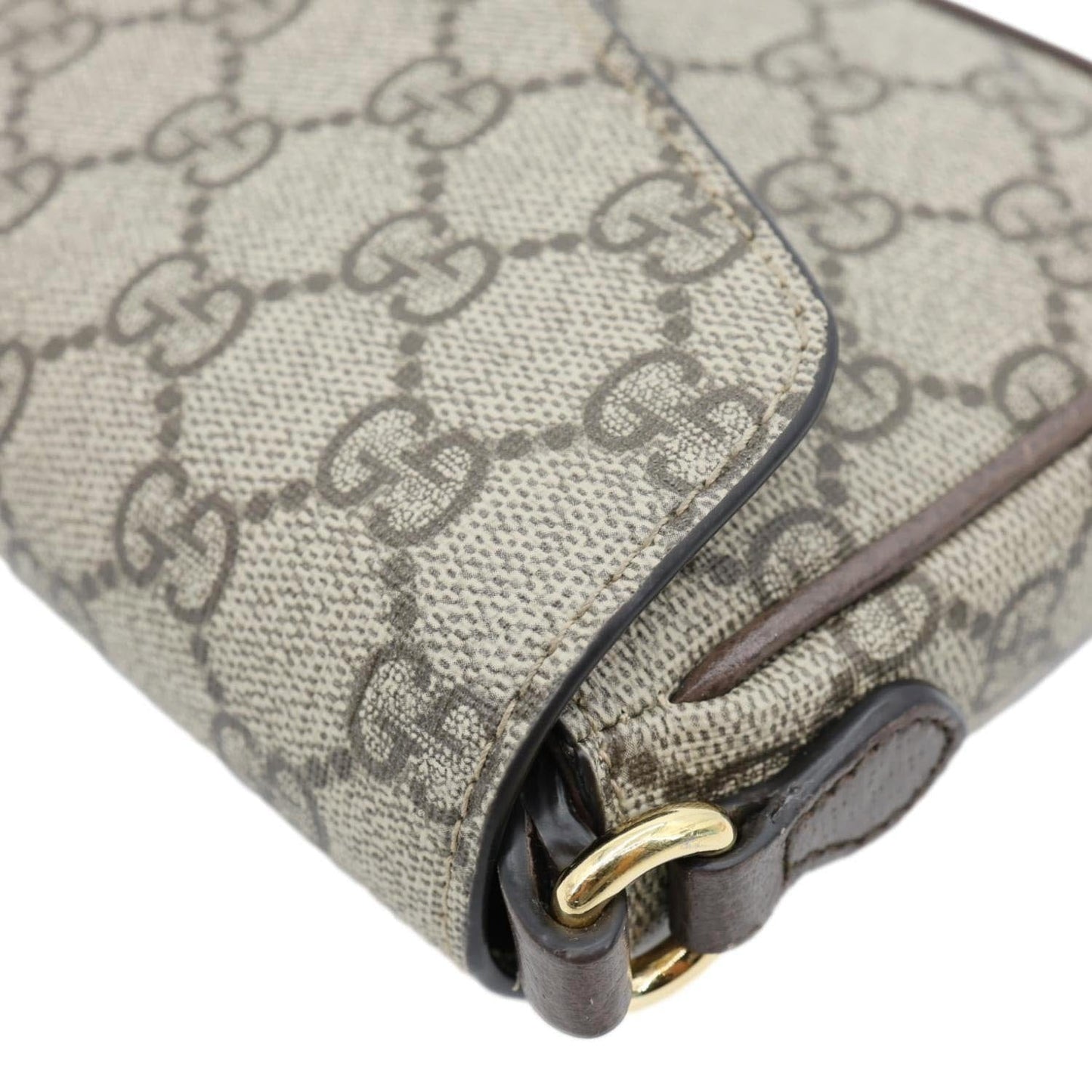 GUCCI Ophidia Pochette GG Supreme Canvas Shoulder Bag Beige 764961