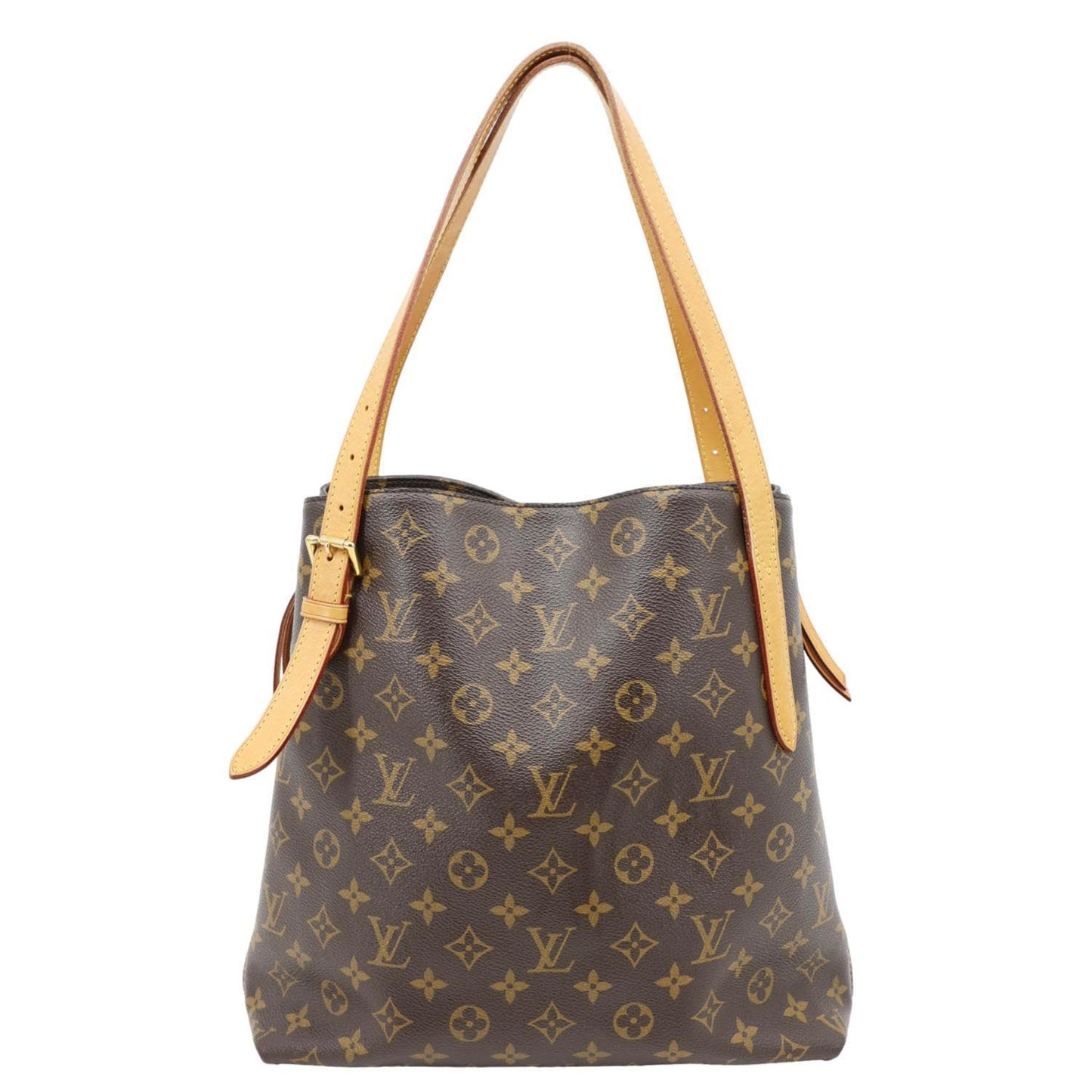LOUIS VUITTON Voltaire Monogram Canvas Shoulder Bag Brown