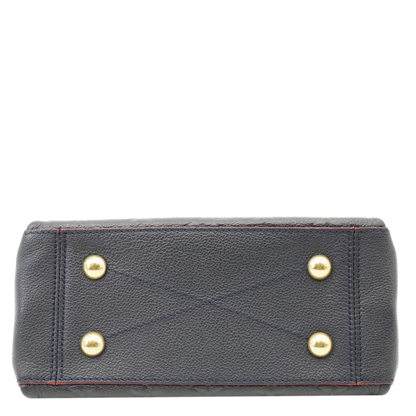 LOUIS VUITTON Surene BB Empreinte Leather Shoulder Bag Navy Blue