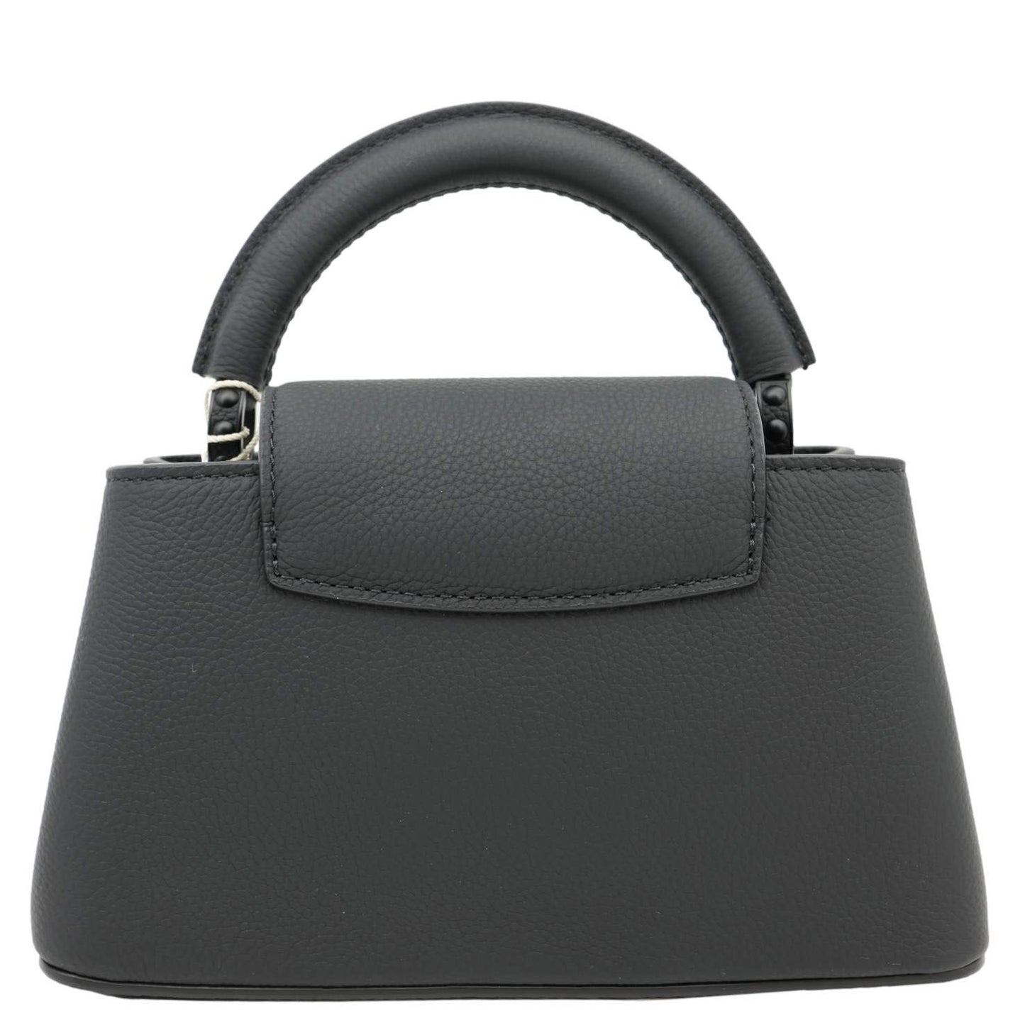 LOUIS VUITTON Capucines East-West Mini Matte Taurillon Leather Crossbody Bag Black