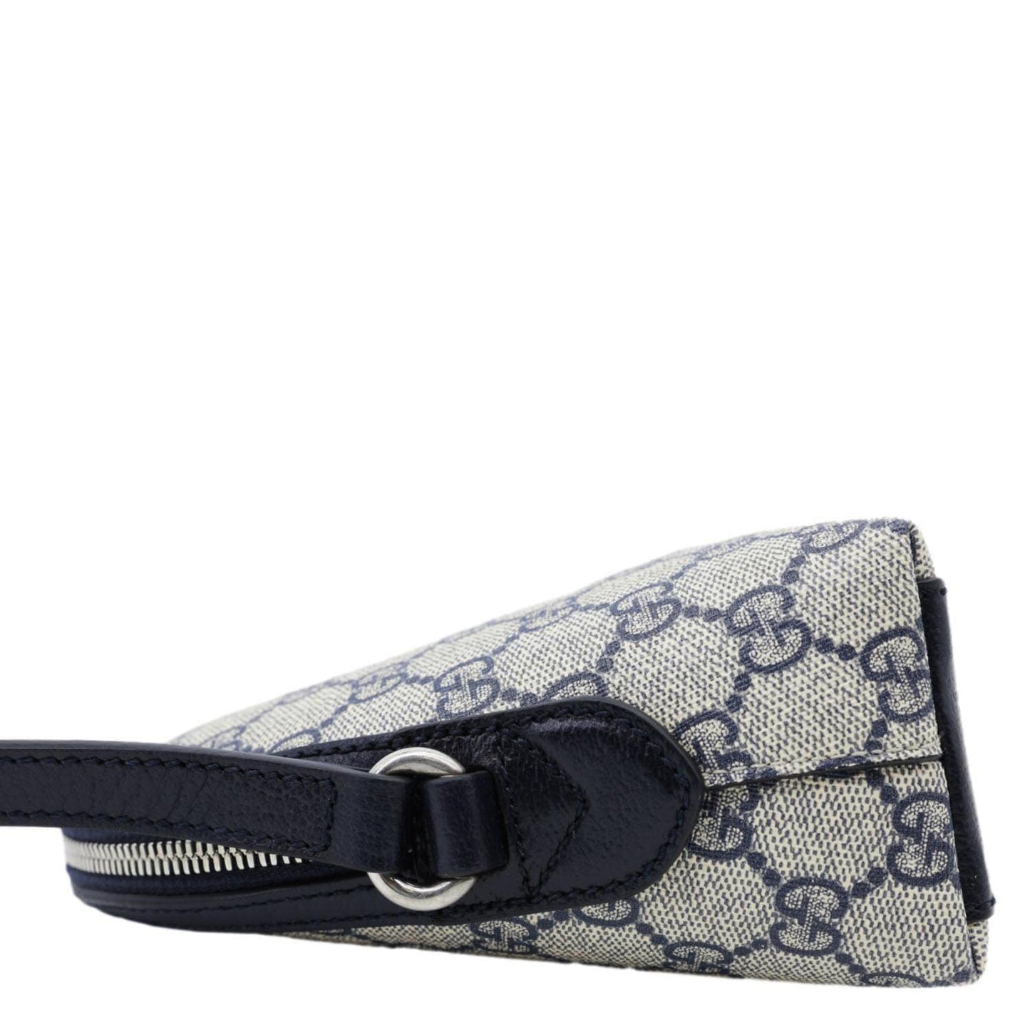 GUCCI Ophidia Dome Small GG Supreme Canvas Shoulder Bag Navy Blue 499621