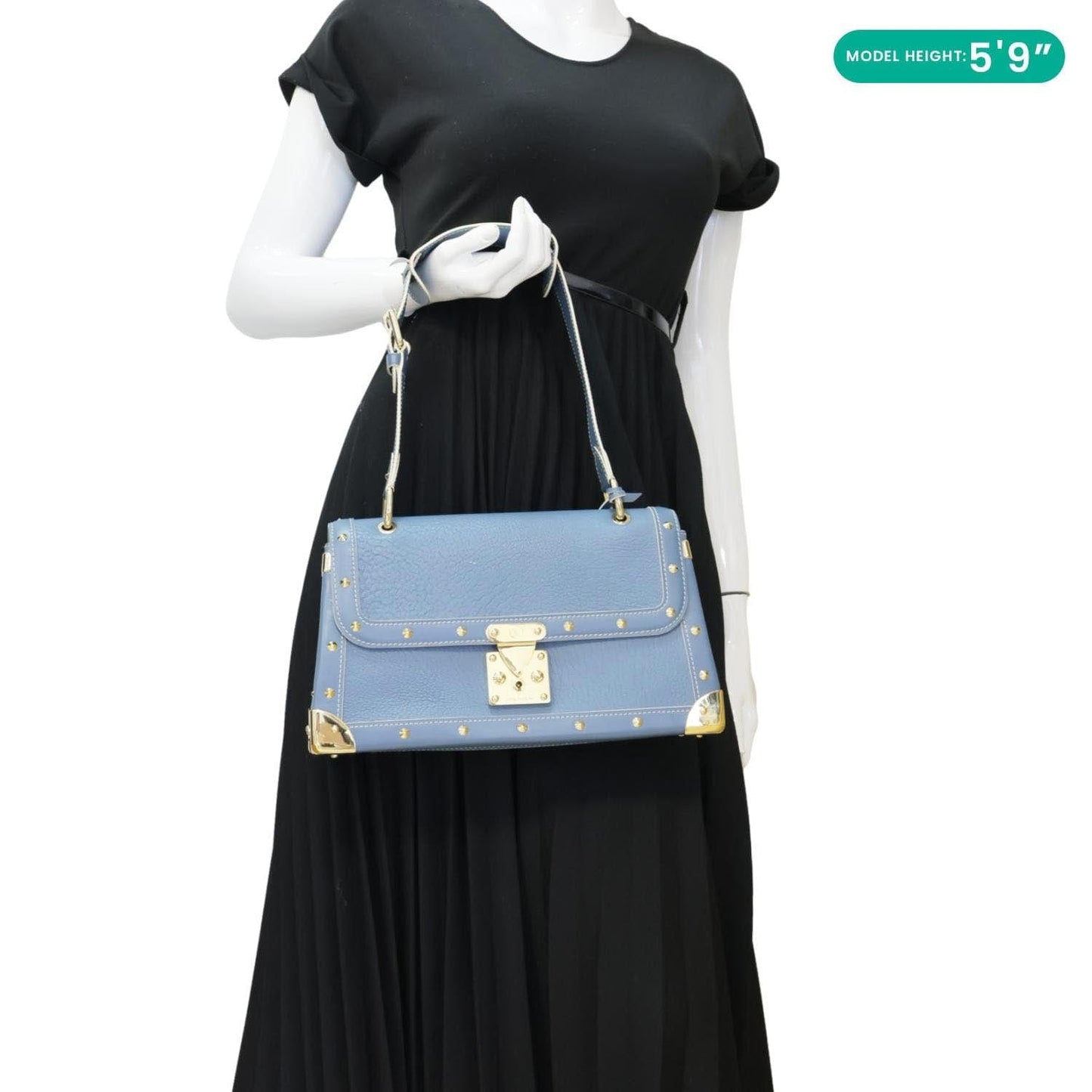 LOUIS VUITTON Suhali Le Talentueux Leather Shoulder Bag Blue