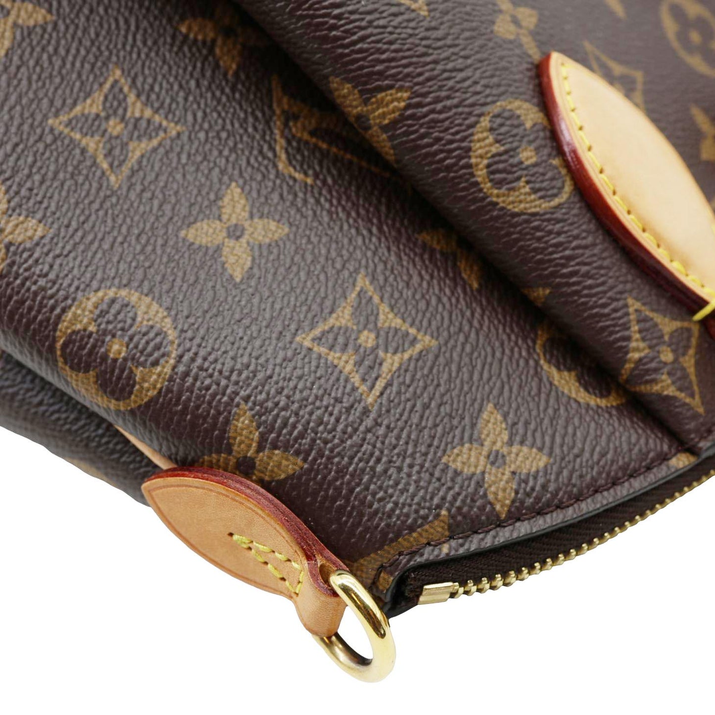 LOUIS VUITTON Rivoli PM Monogram Canvas Satchel Bag Brown