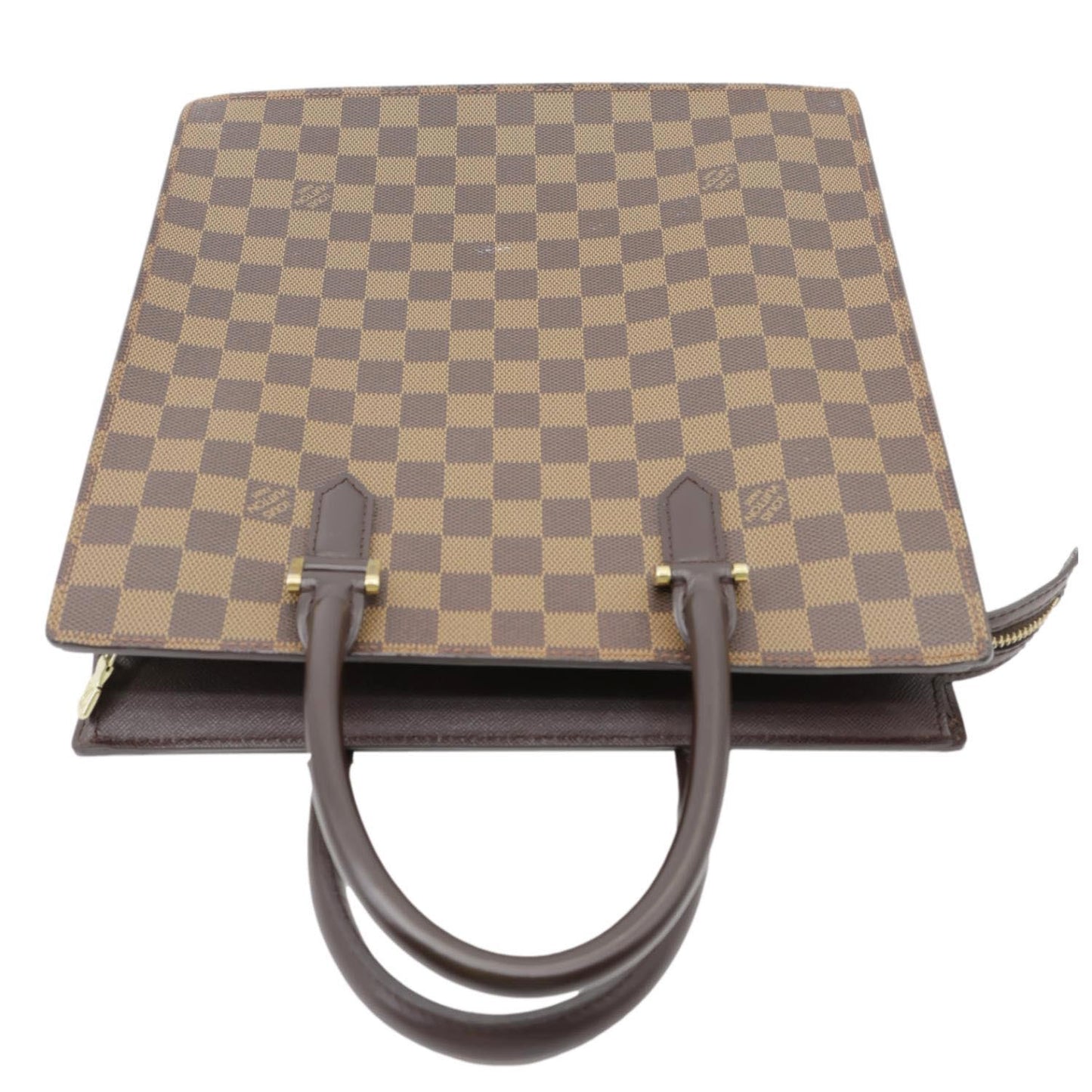 LOUIS VUITTON Venice Sac Plat PM Damier Ebene Tote Bag Brown