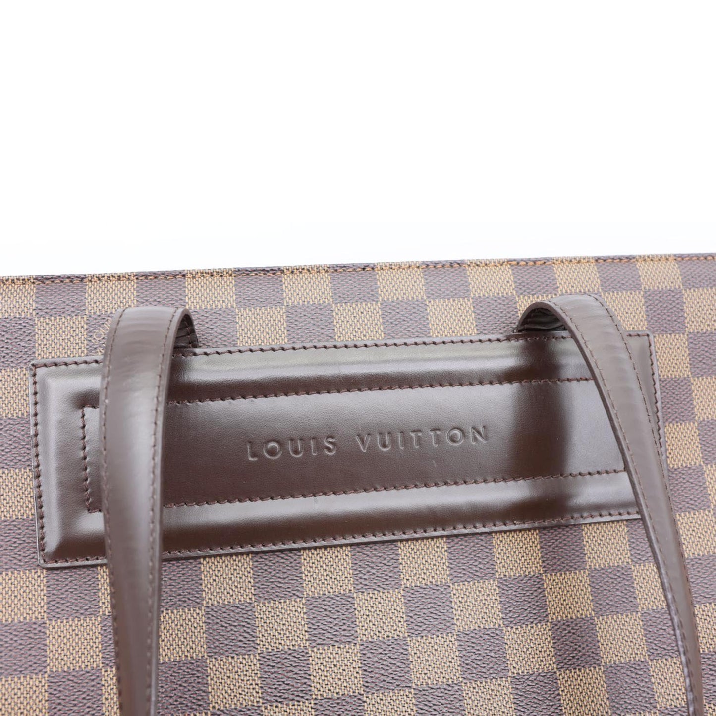 LOUIS VUITTON Parioli PM Damier Ebene Tote Shoulder Bag Brown