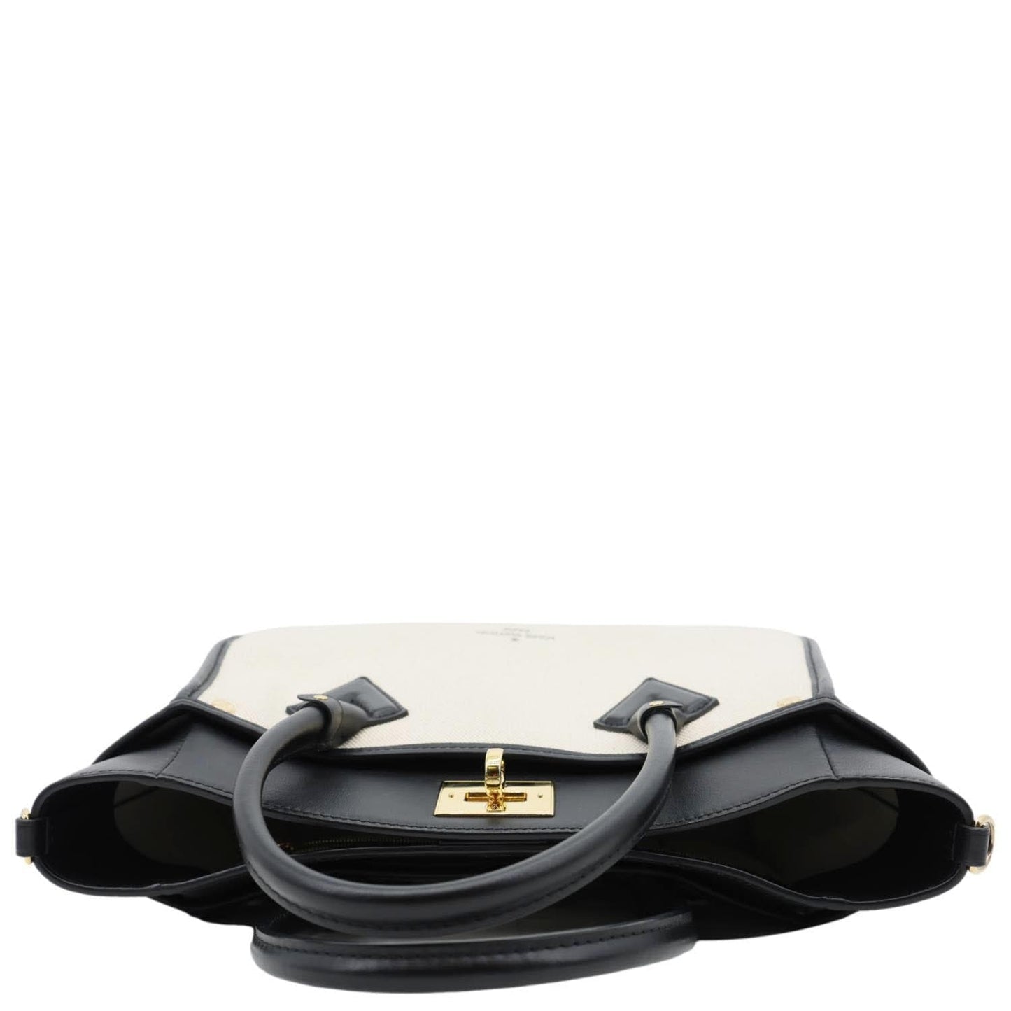 LOUIS VUITTON On My Side MM Monogram Tufted Canvas Shoulder Bag Off White